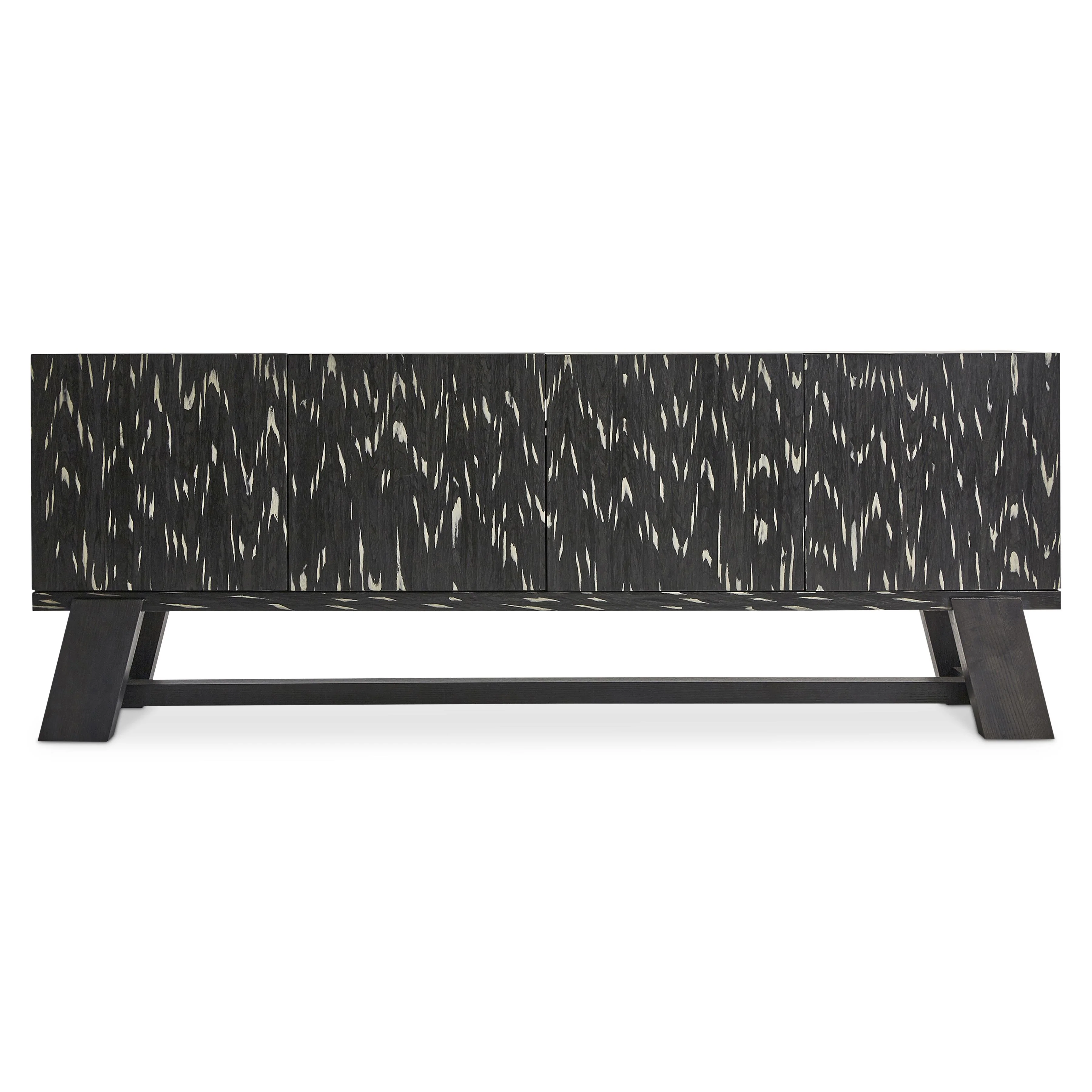 Trianon Engineered Contrast Ebony Entertainment Credenza - Image 3