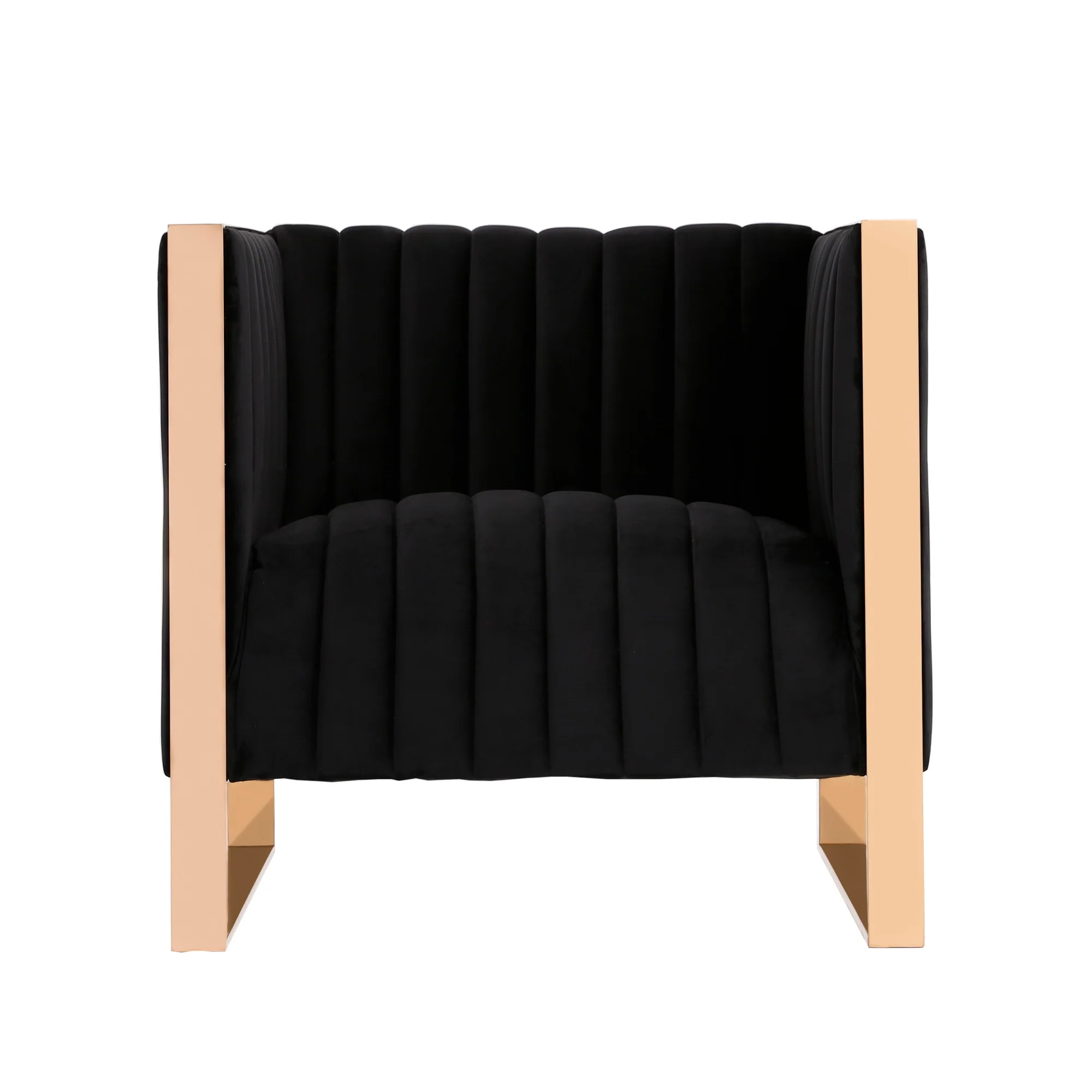 Trillium 3 Piece - Sofa, Loveseat and Armchair Set in Black and Gold - Image 6