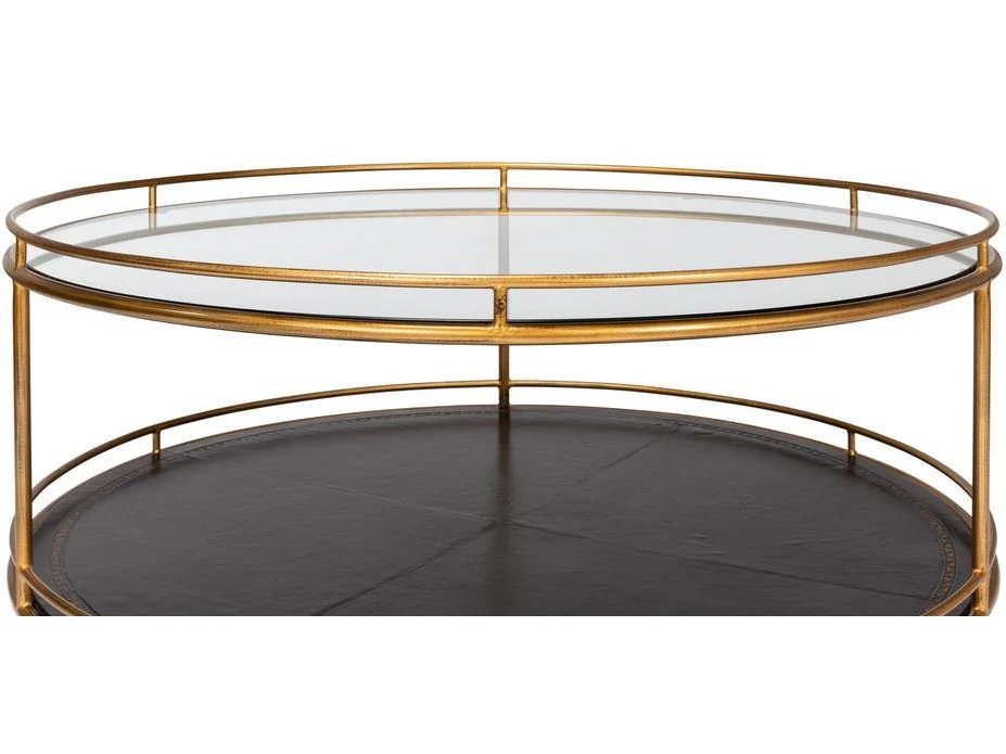 Trolley Gold Round Cocktail Table - Image 4