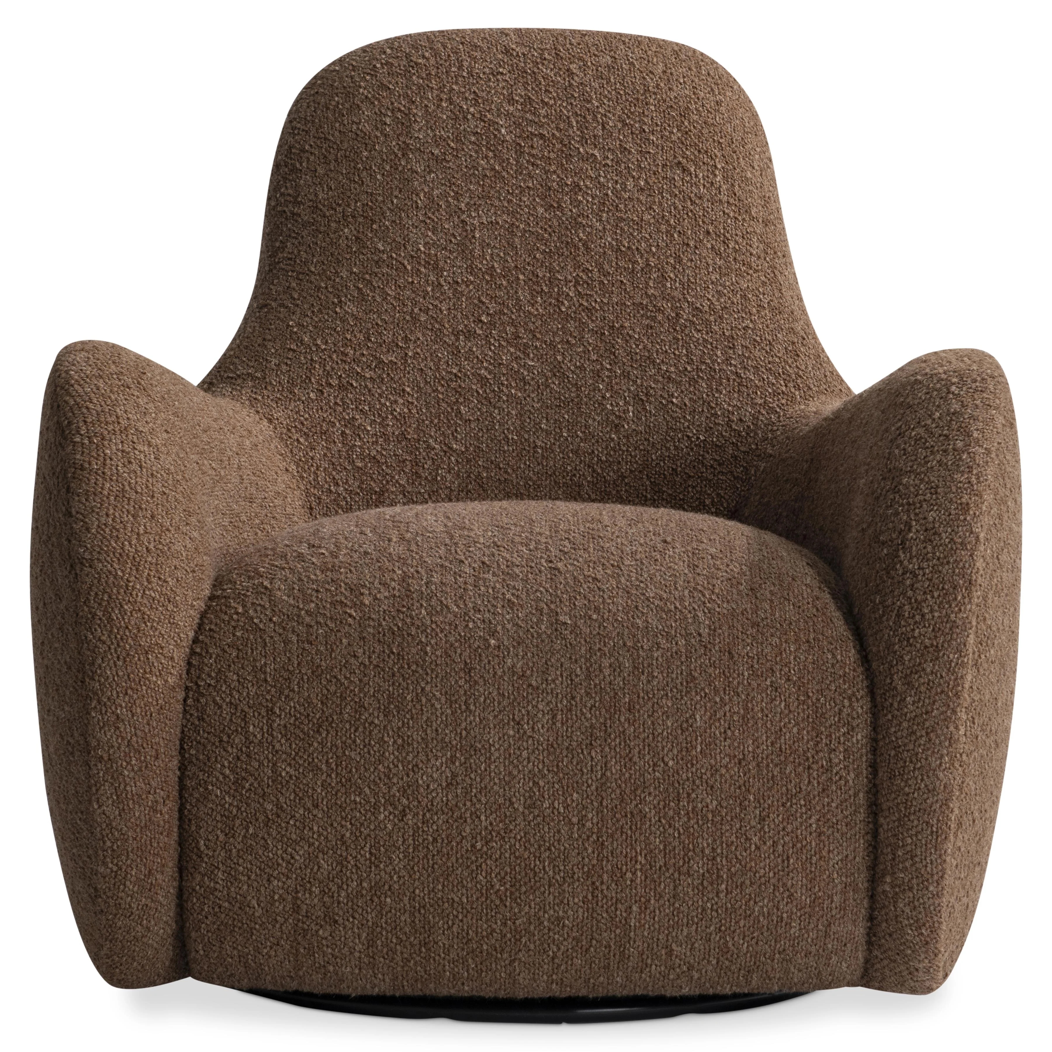 Tucci Rust Fabric Swivel Chair - Image 2