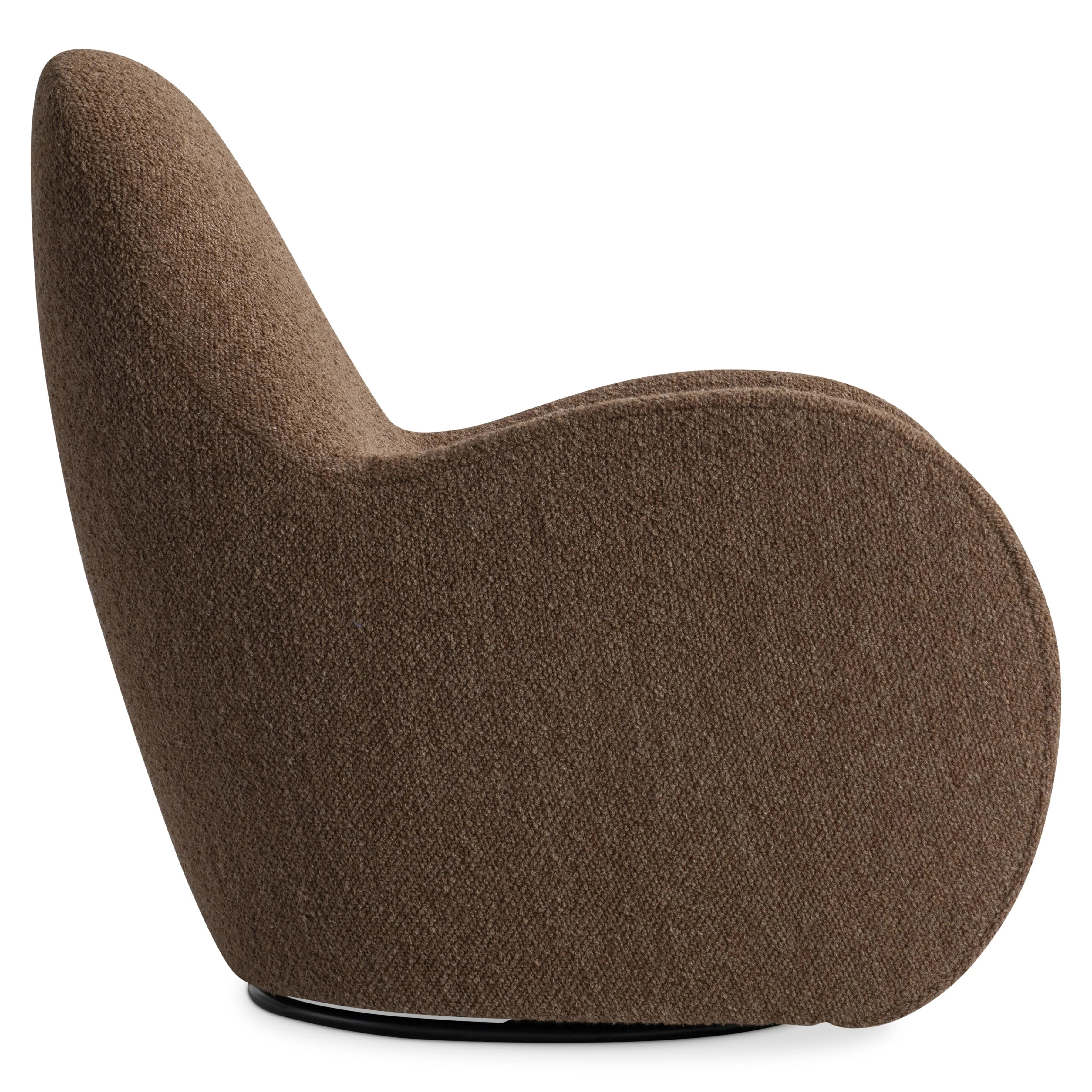 Tucci Rust Fabric Swivel Chair - Image 3