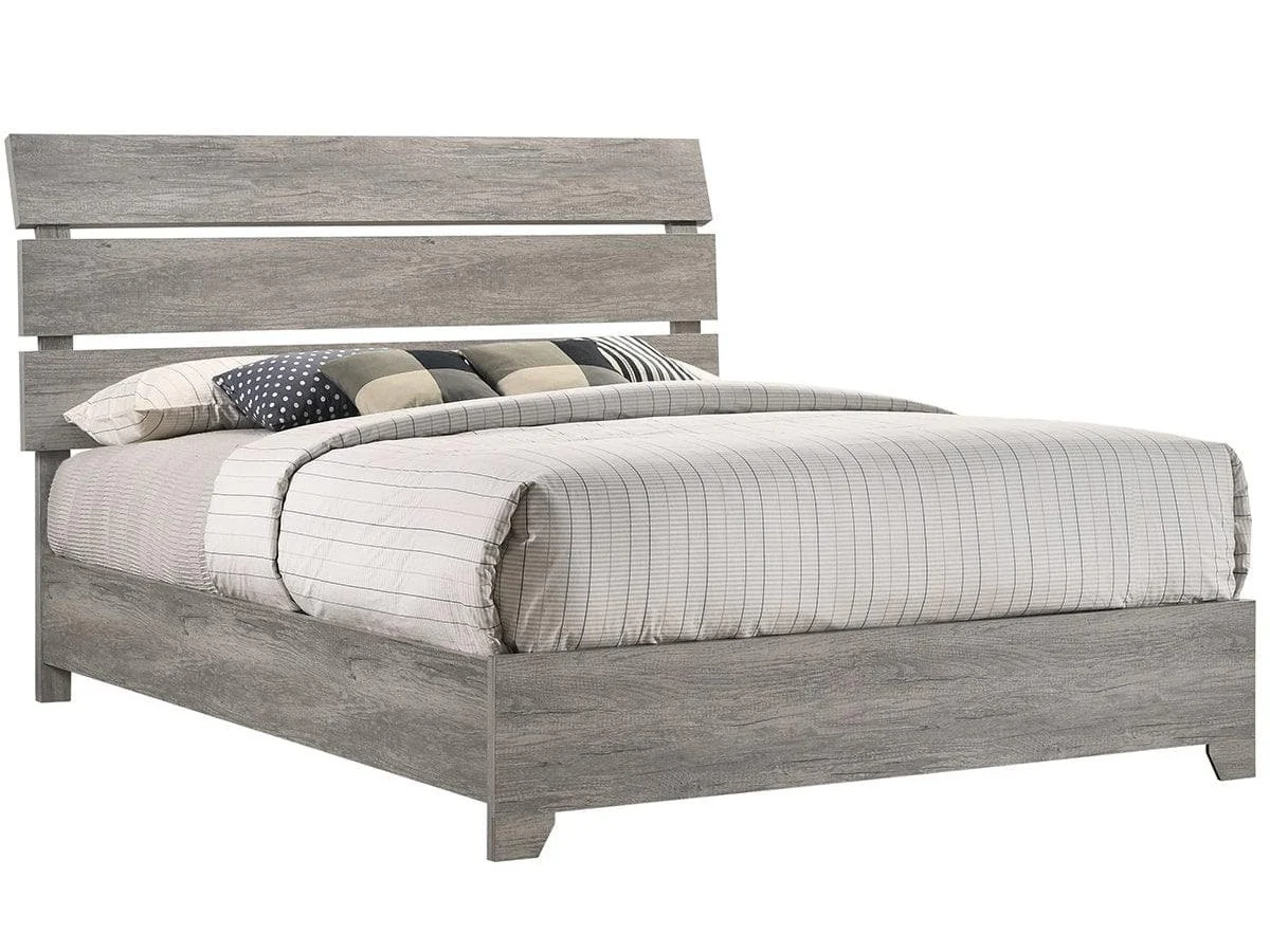 Tundra Gray Queen Panel Bed