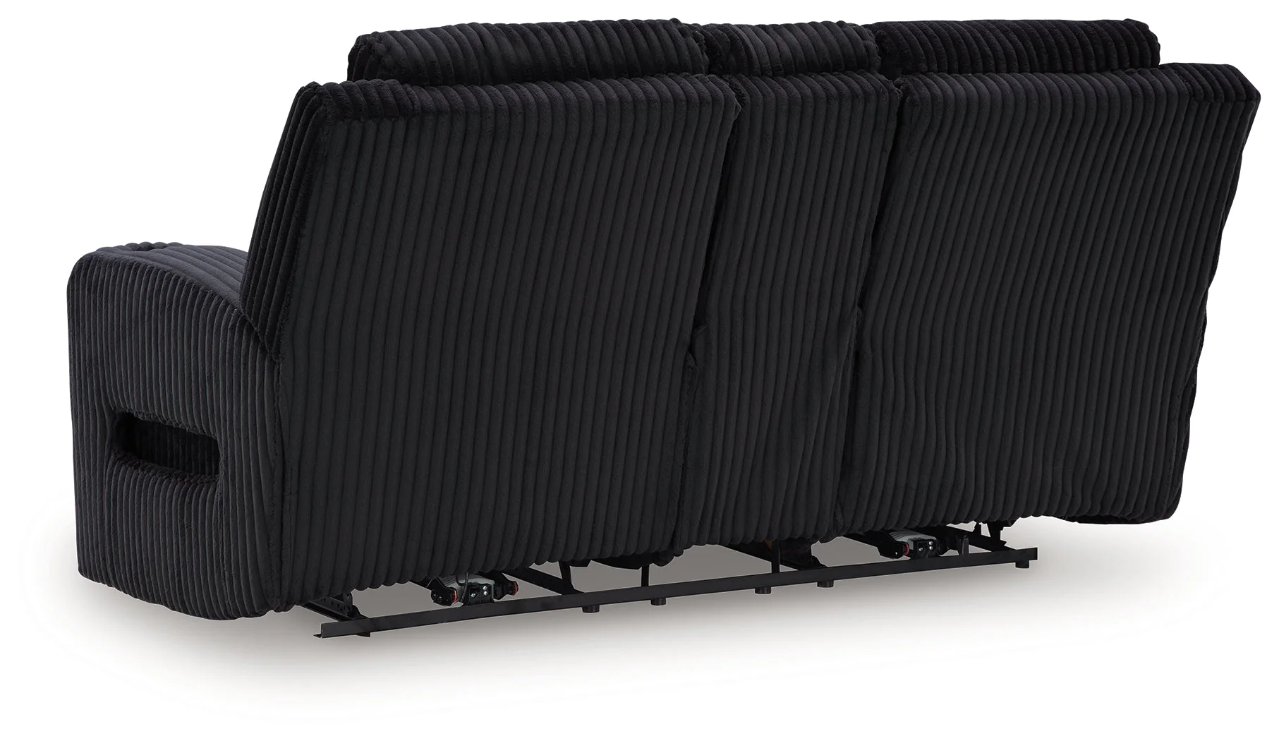 TwinBrooke Black Dual Power Reclining Loveseat with Console - Image 5