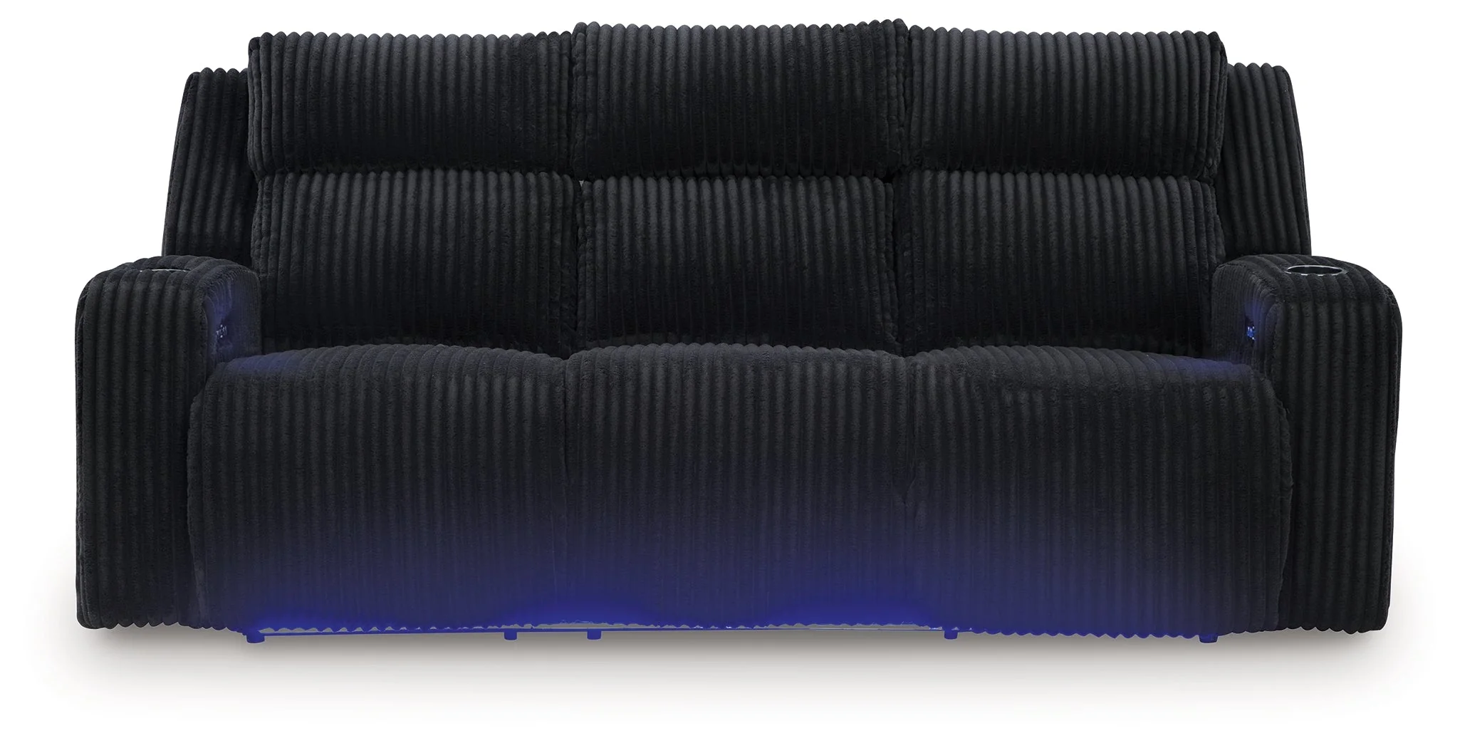 TwinBrooke Black Dual Power Reclining Sofa - Image 4