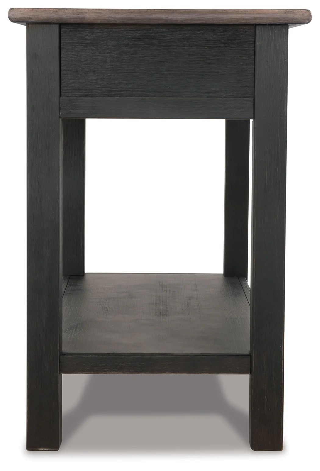 Tyler Creek Grayish Brown/Black Coffee Table and 2 End Tables with Console - Image 13