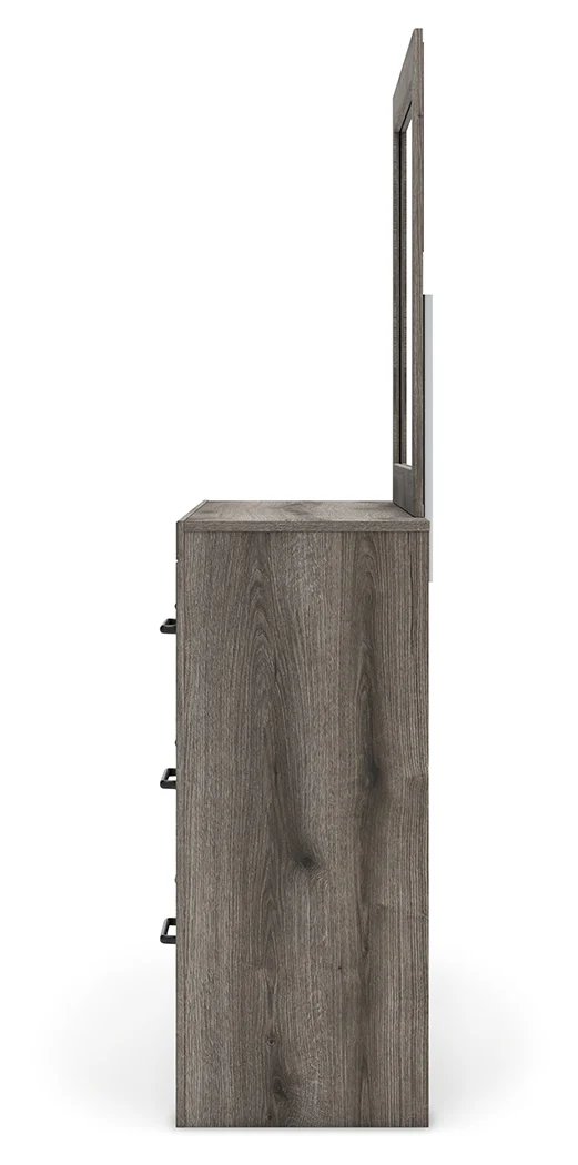 Urbanoore Brown 6 Drawer Dresser and Mirror - Image 8