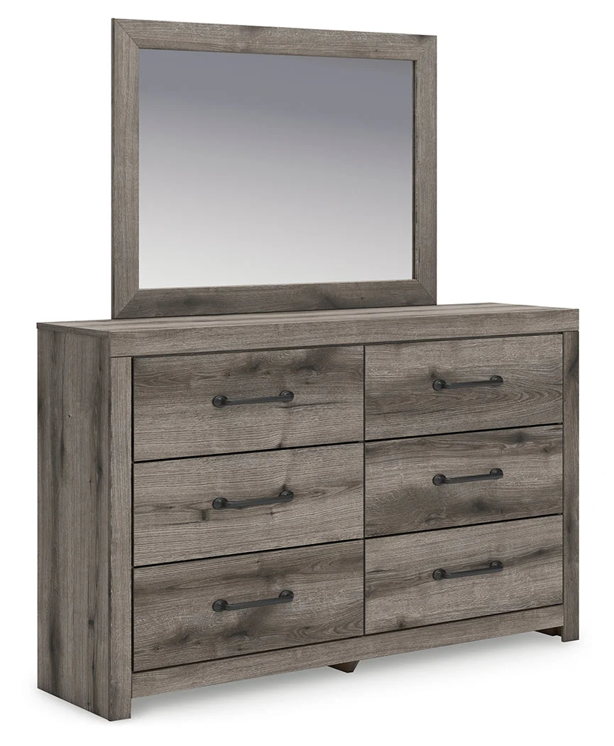 Urbanoore Brown 6 Drawer Dresser and Mirror (Online Special Price) - Image 5