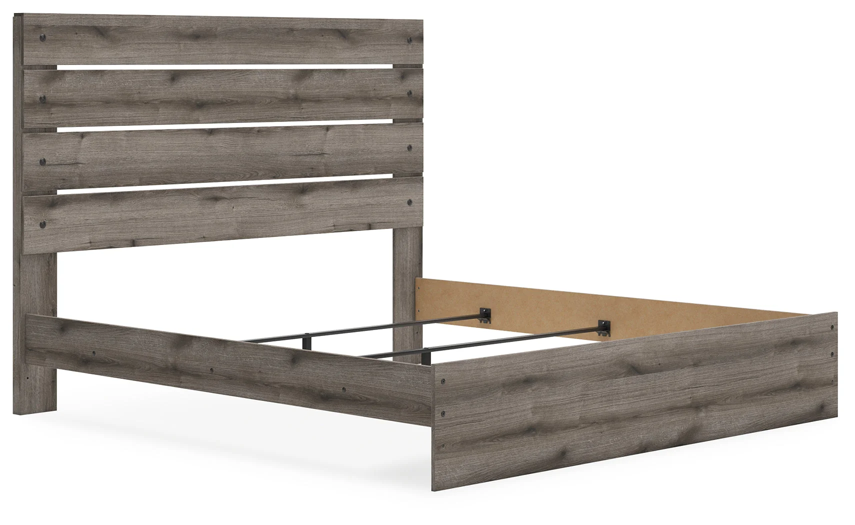 Urbanoore Brown Gray King Panel Bed (Online Special Price) - Image 7