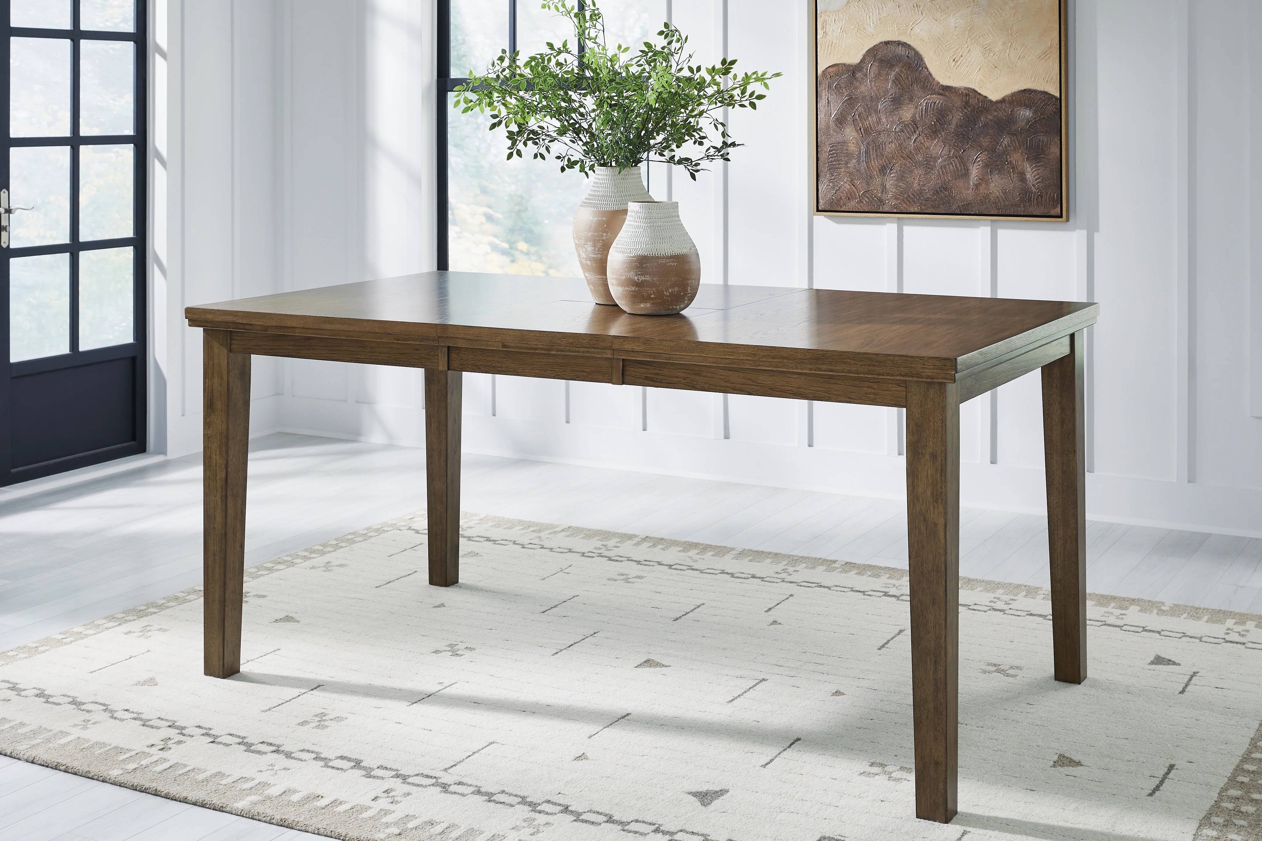 Urbinforte Light Brown Counter Height Extension Dining Table and 4 Barstools - Image 11
