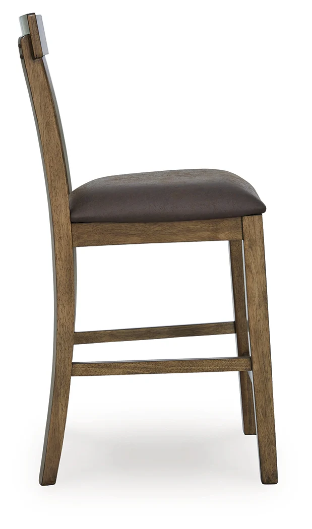 Urbinforte Light Brown Counter Height Extension Dining Table and 4 Barstools - Image 5