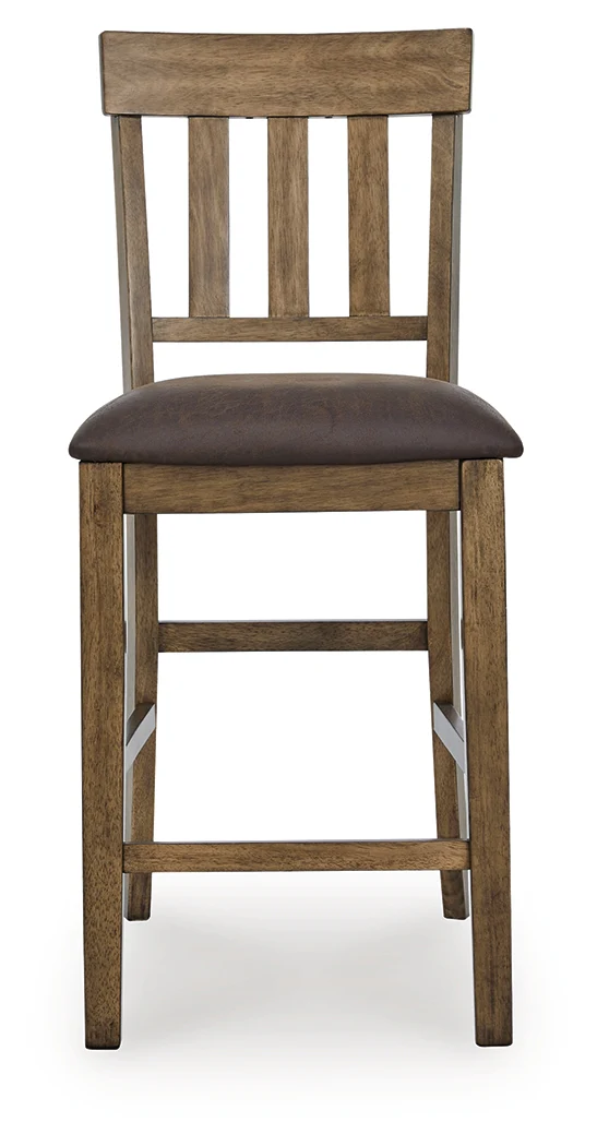 Urbinforte Light Brown Counter Height Extension Dining Table and 6 Barstools (Online Special Price) - Image 7