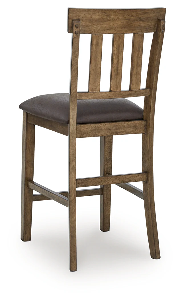 Urbinforte Light Brown Counter Height Extension Dining Table and 6 Barstools - Image 10