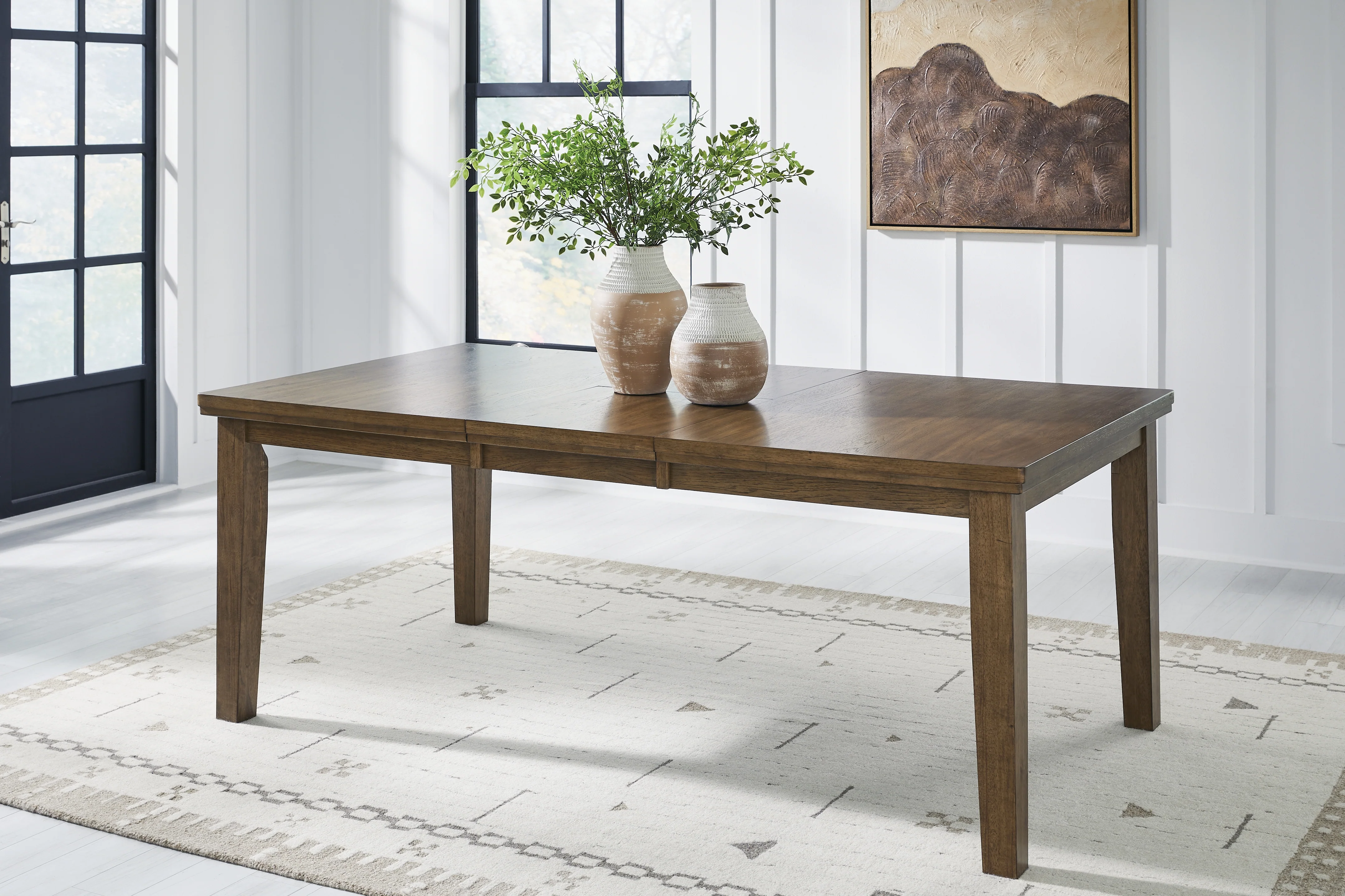 Urbinforte Light Brown Extension Dining Table and 4 Chairs (Online Special Price) - Image 11