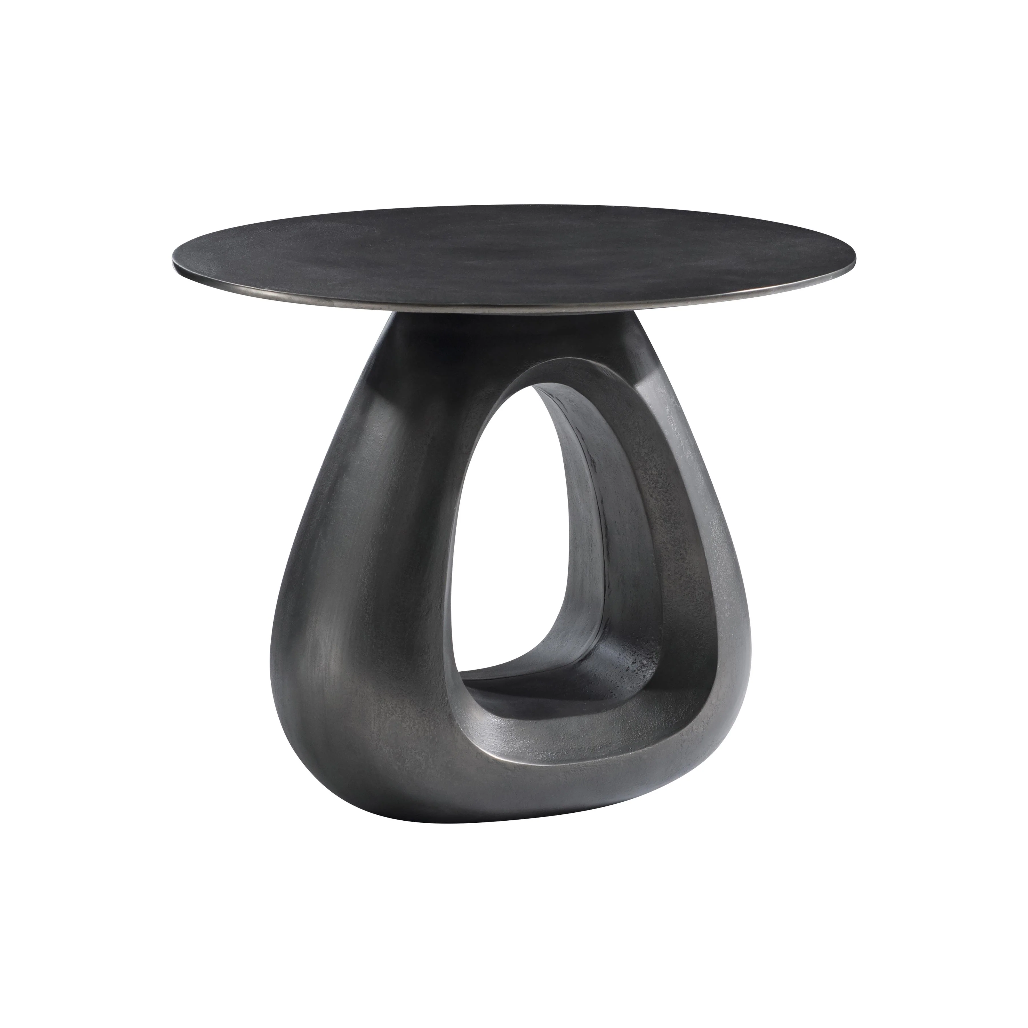 Ursa Black Nickel Side Table - Image 4