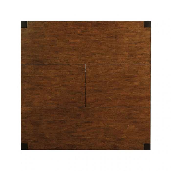 Valdor Dark Oak & Espresso Counter Height Table w/ Leaf - Image 2