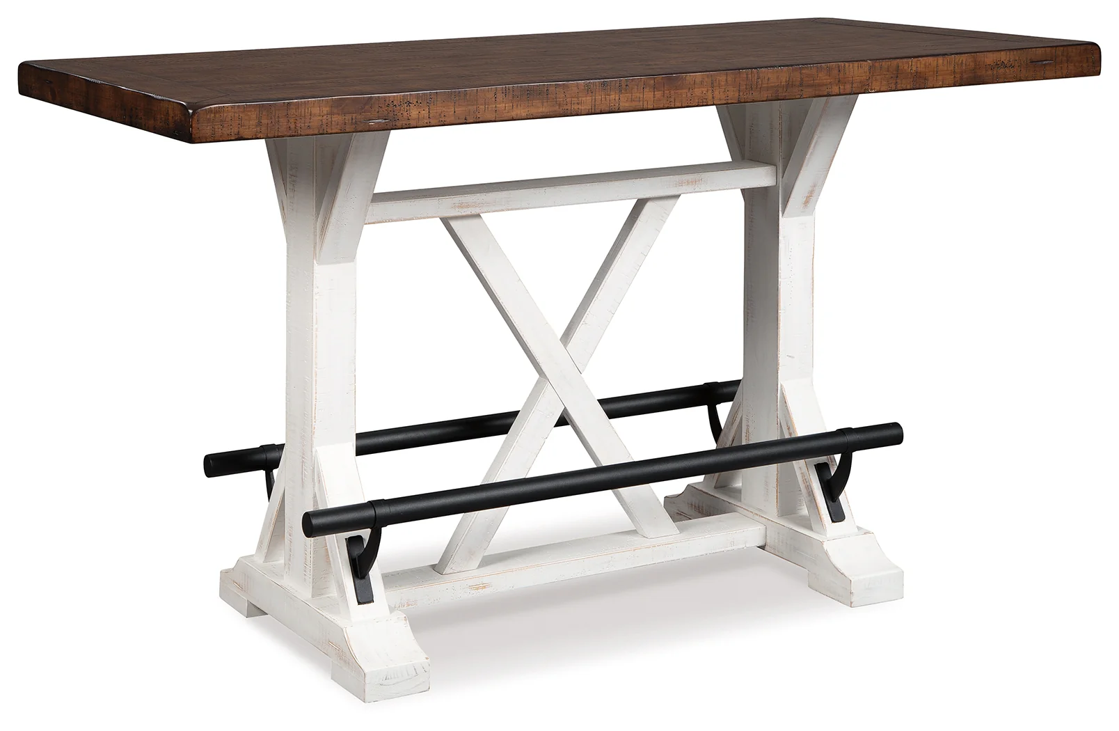 Valebeck Multi Counter Height Dining Table, 6 Barstools and Server - Image 2