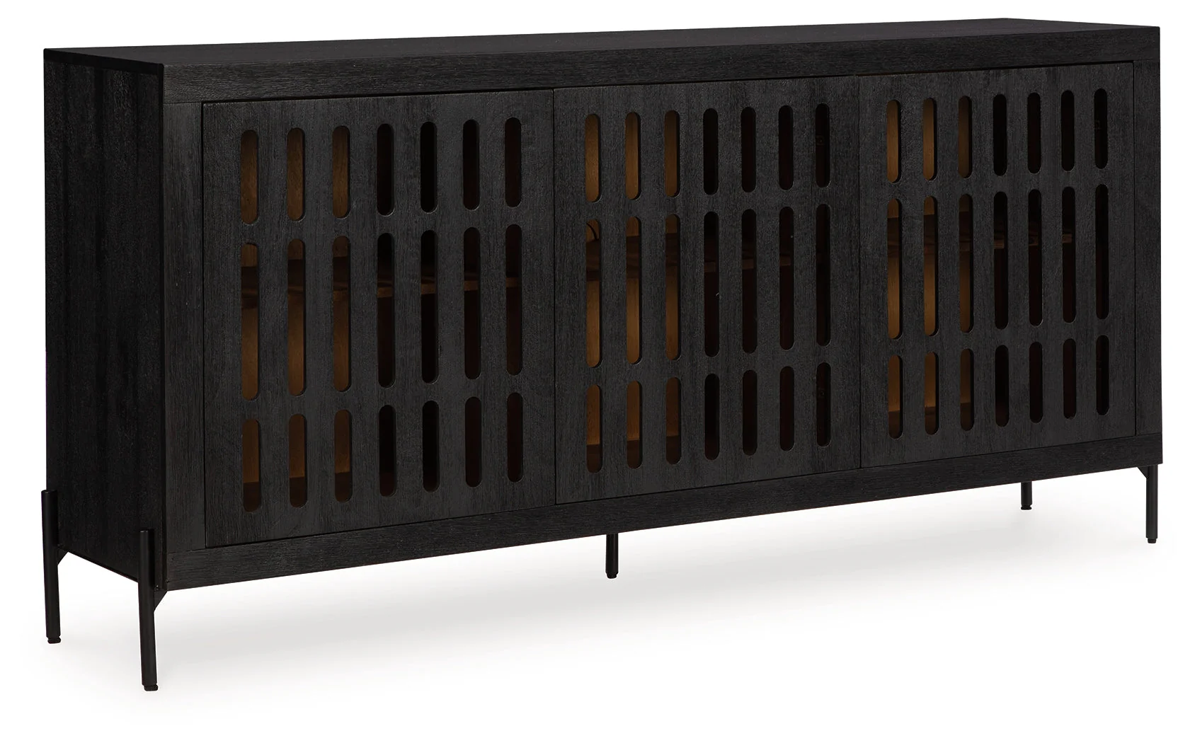Vallisburg Black/Natural Accent Cabinet (Online Special Price) - Image 2