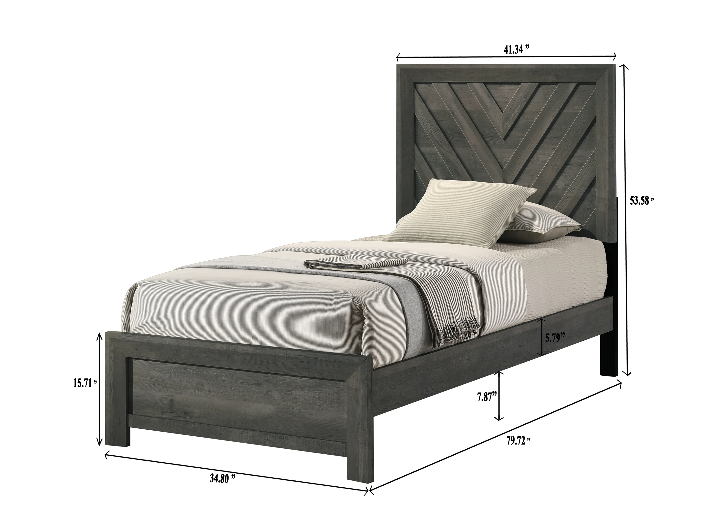 Valor Grey Panel Youth Bedroom Set - Image 7
