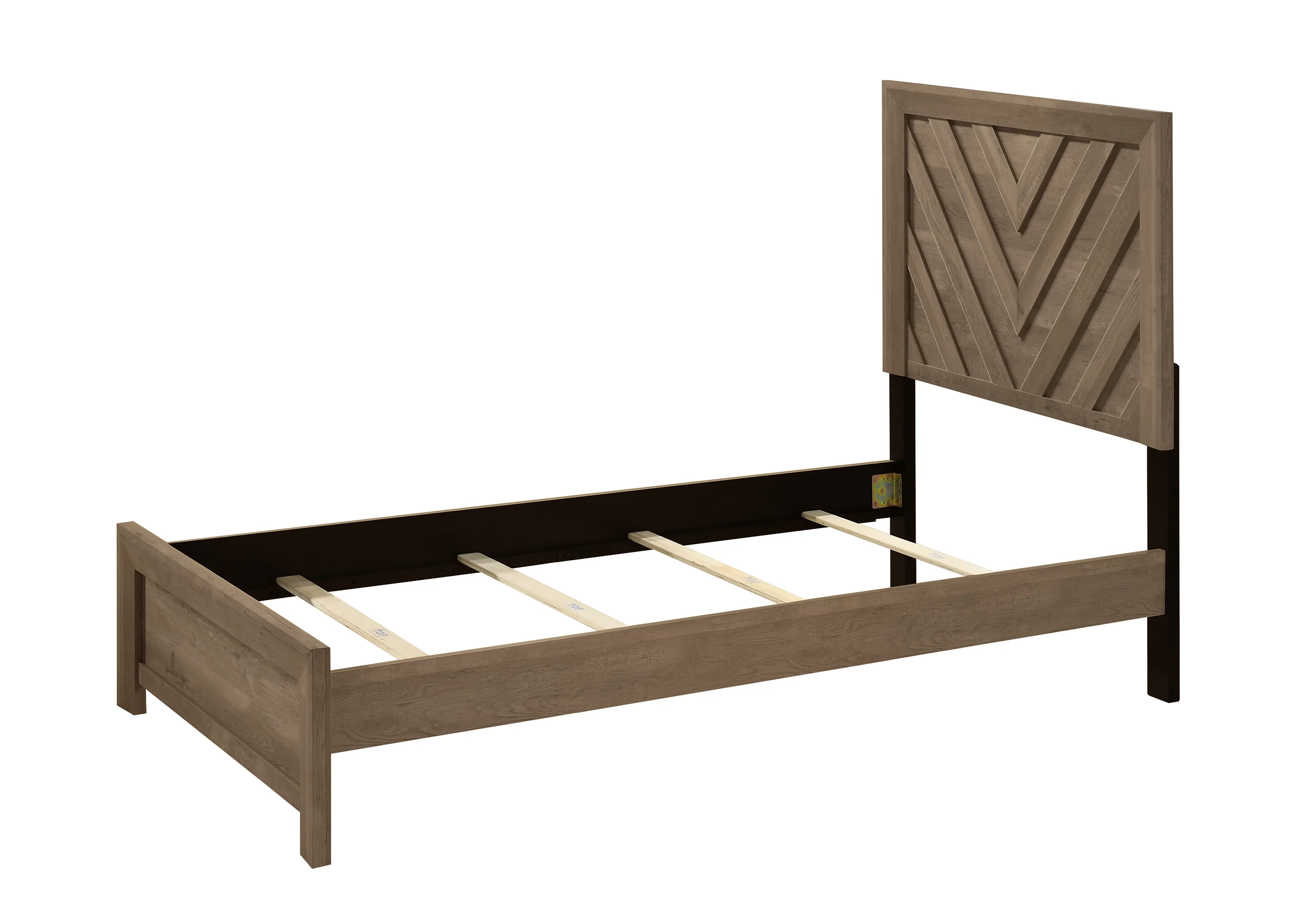 Valor Light Brown Twin Panel Bed - Image 2