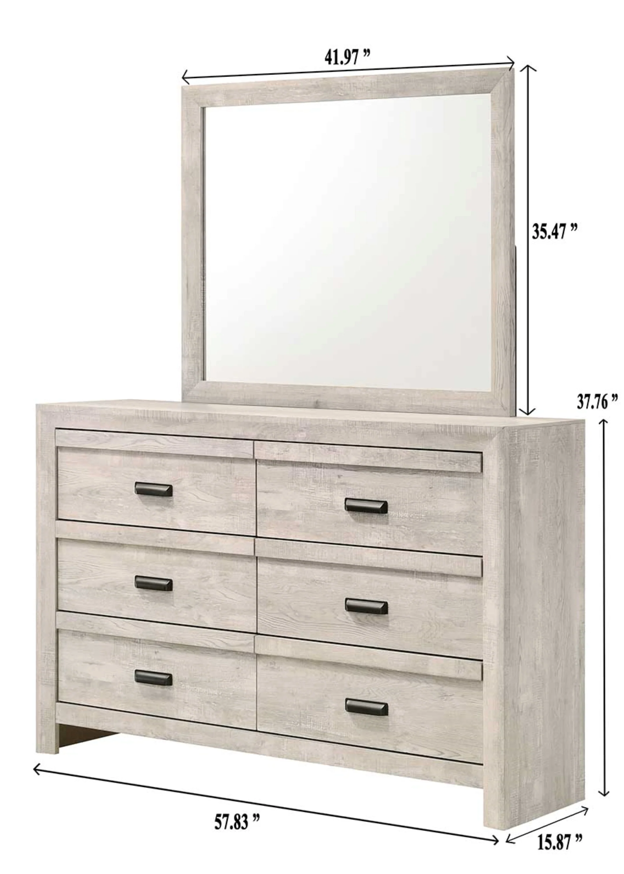 Valor Weathered Wood Panel Bedroom Set - Image 5