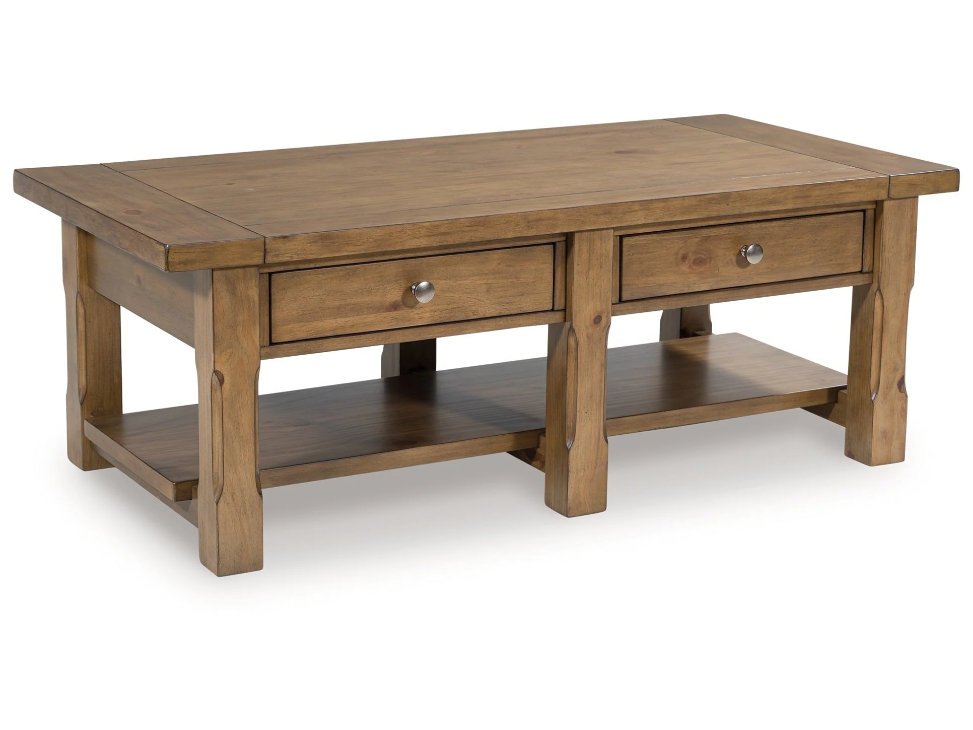 Vandenmore Medium Brown Rectangular Cocktail Table (Online Special Price)