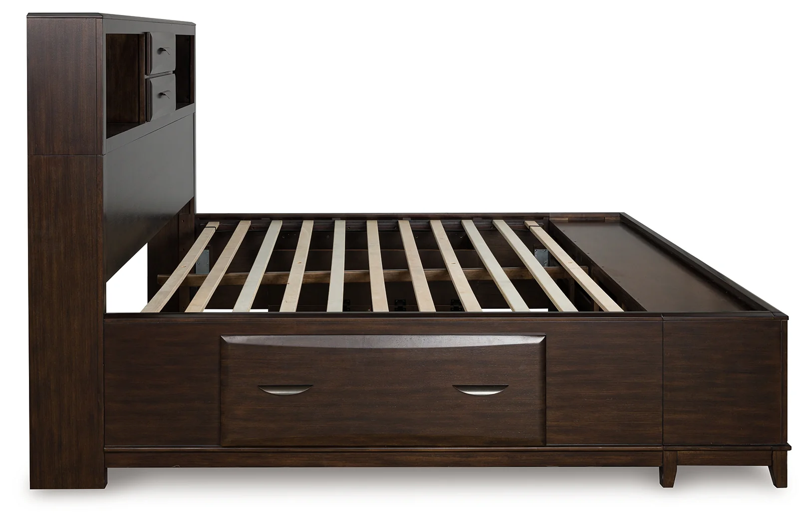 Vanmore Dark Brown King Storage Bed - Image 5