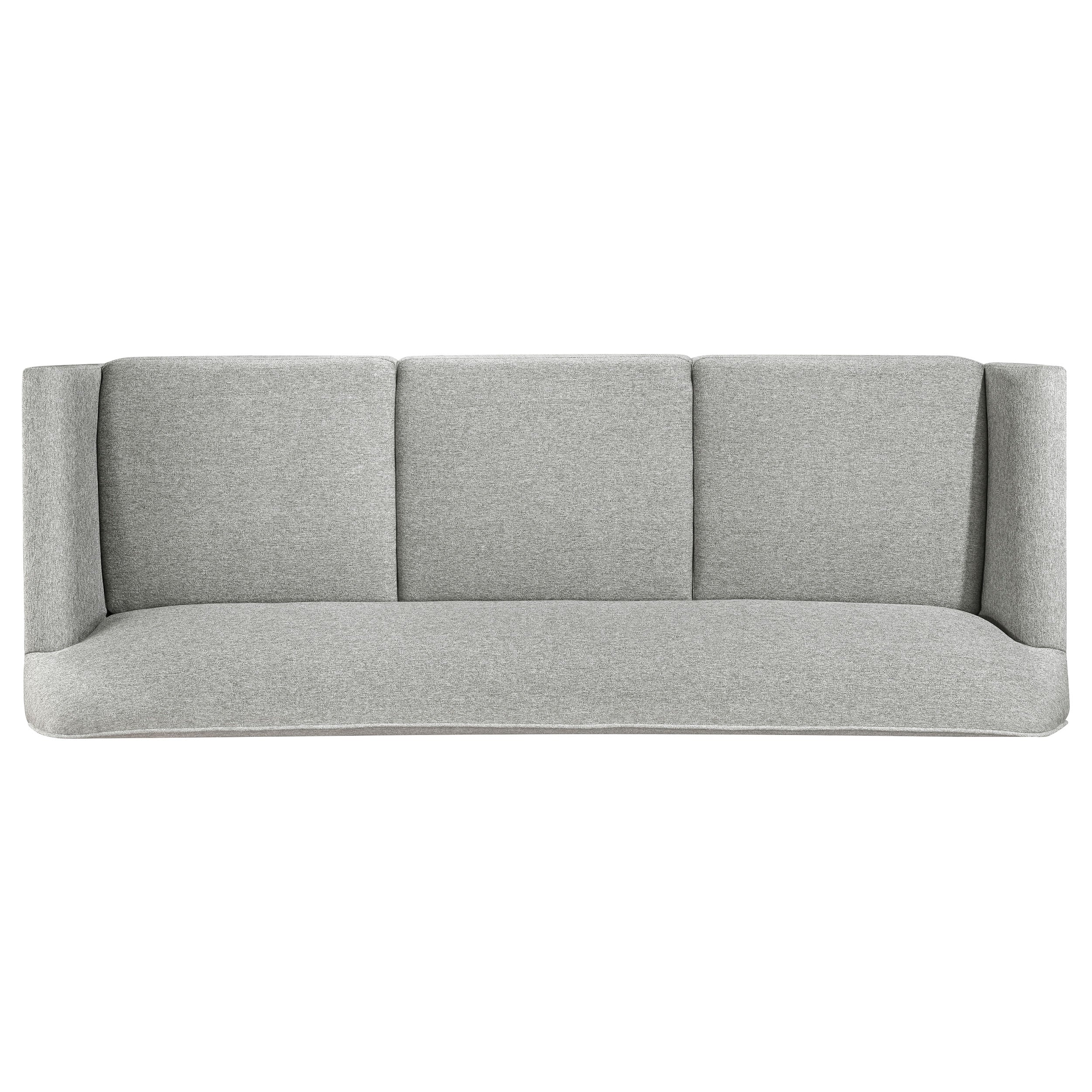 Vaughn Grey 3-piece Fabric Upholstered Flared Arm Sofa Set - Image 6