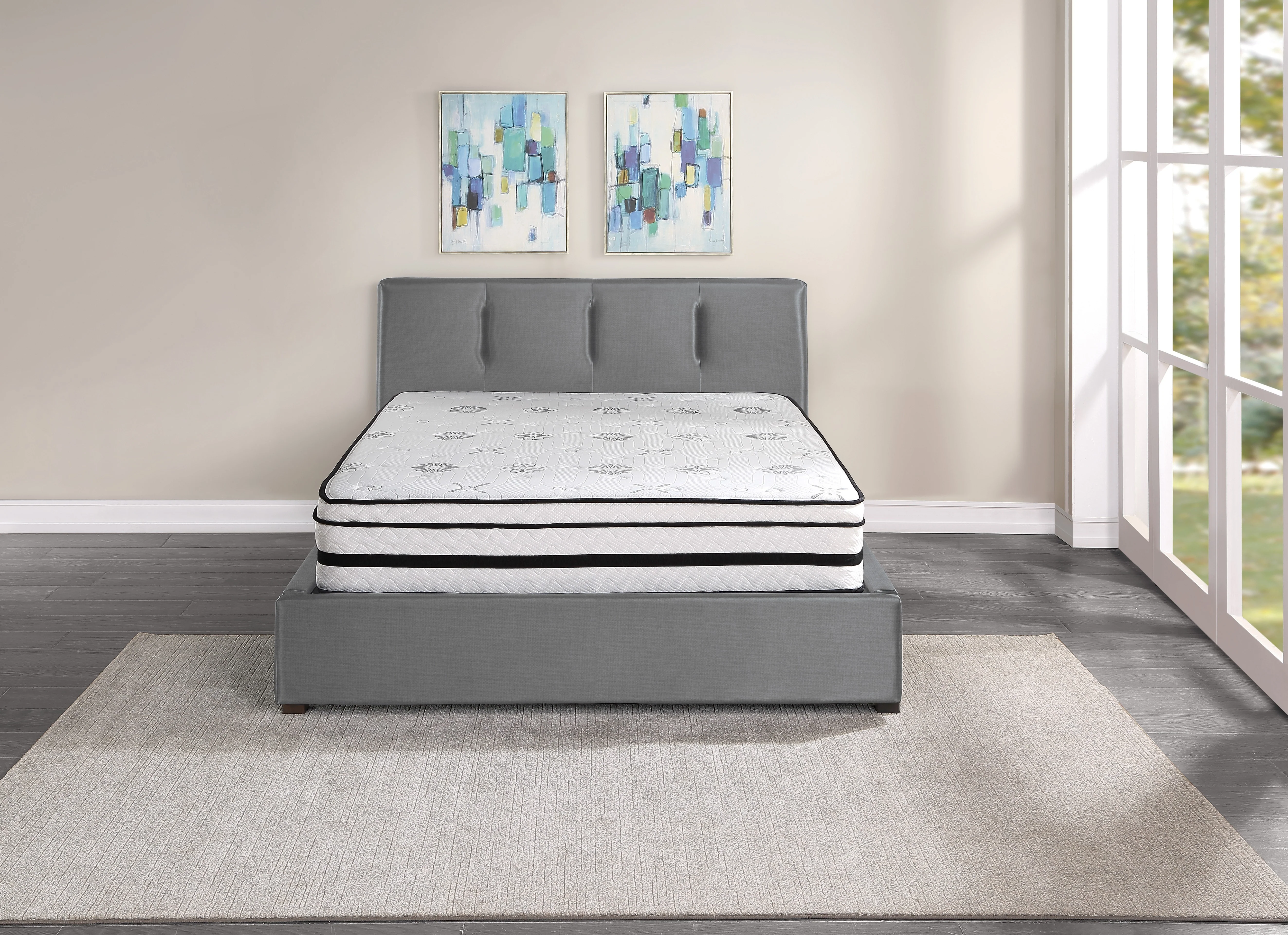 Vela White 12" Full Hybrid Mattress - Image 3