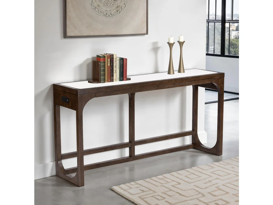 Vellara Dark Walnut Sofa Table