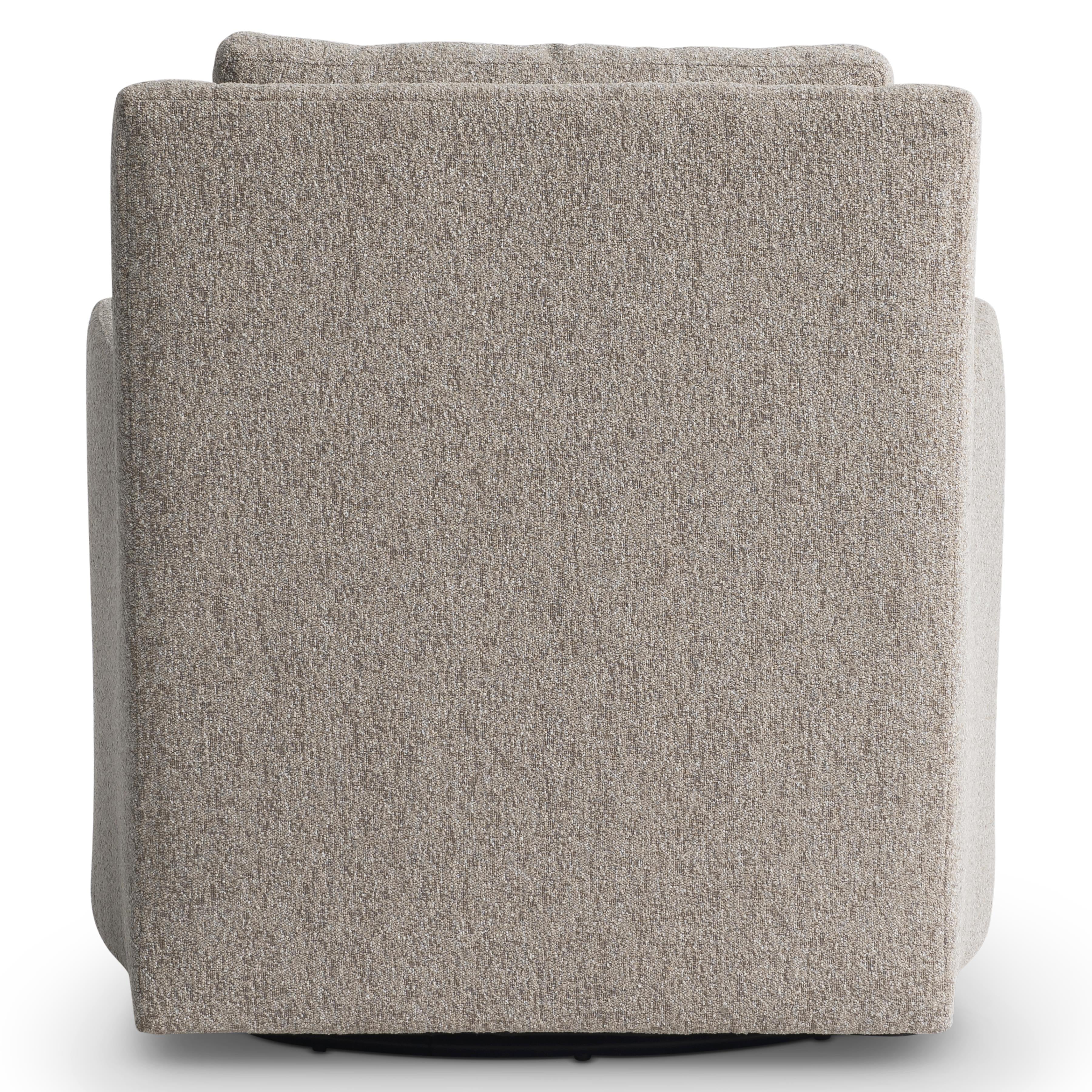 Ventura Beige/Tan Fabric Swivel Chair - Image 4