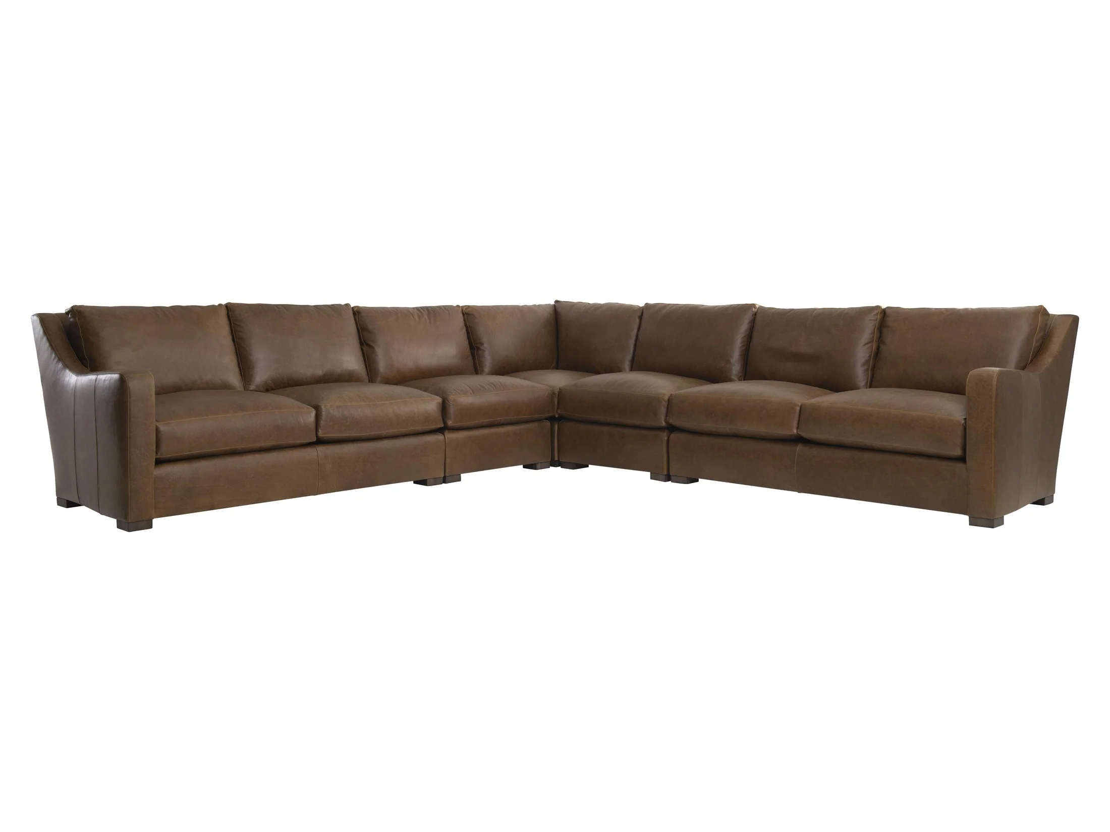 Ventura Brown Leather Sectional