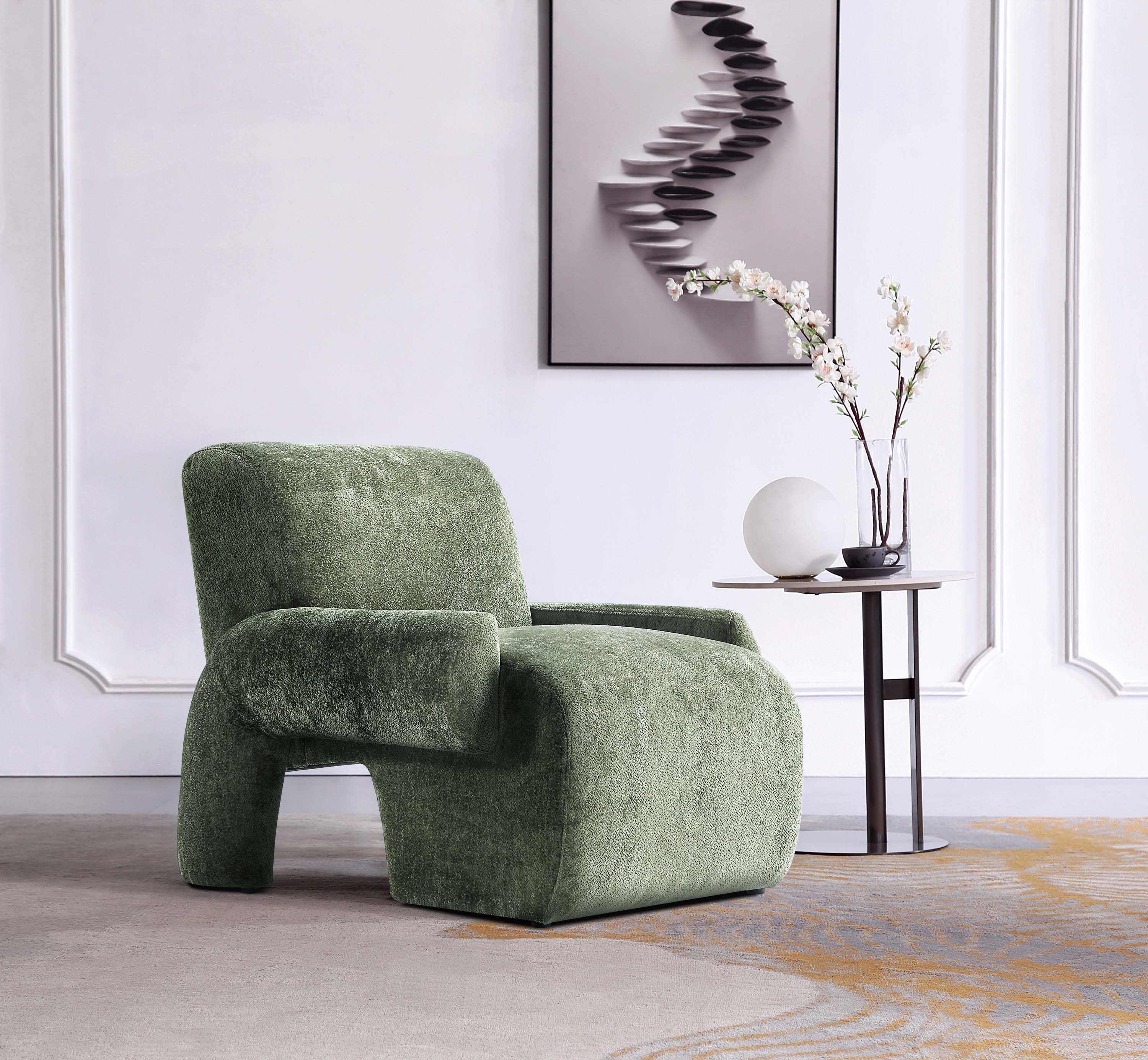 Verandah Accent Chair in Olive Green - Image 2
