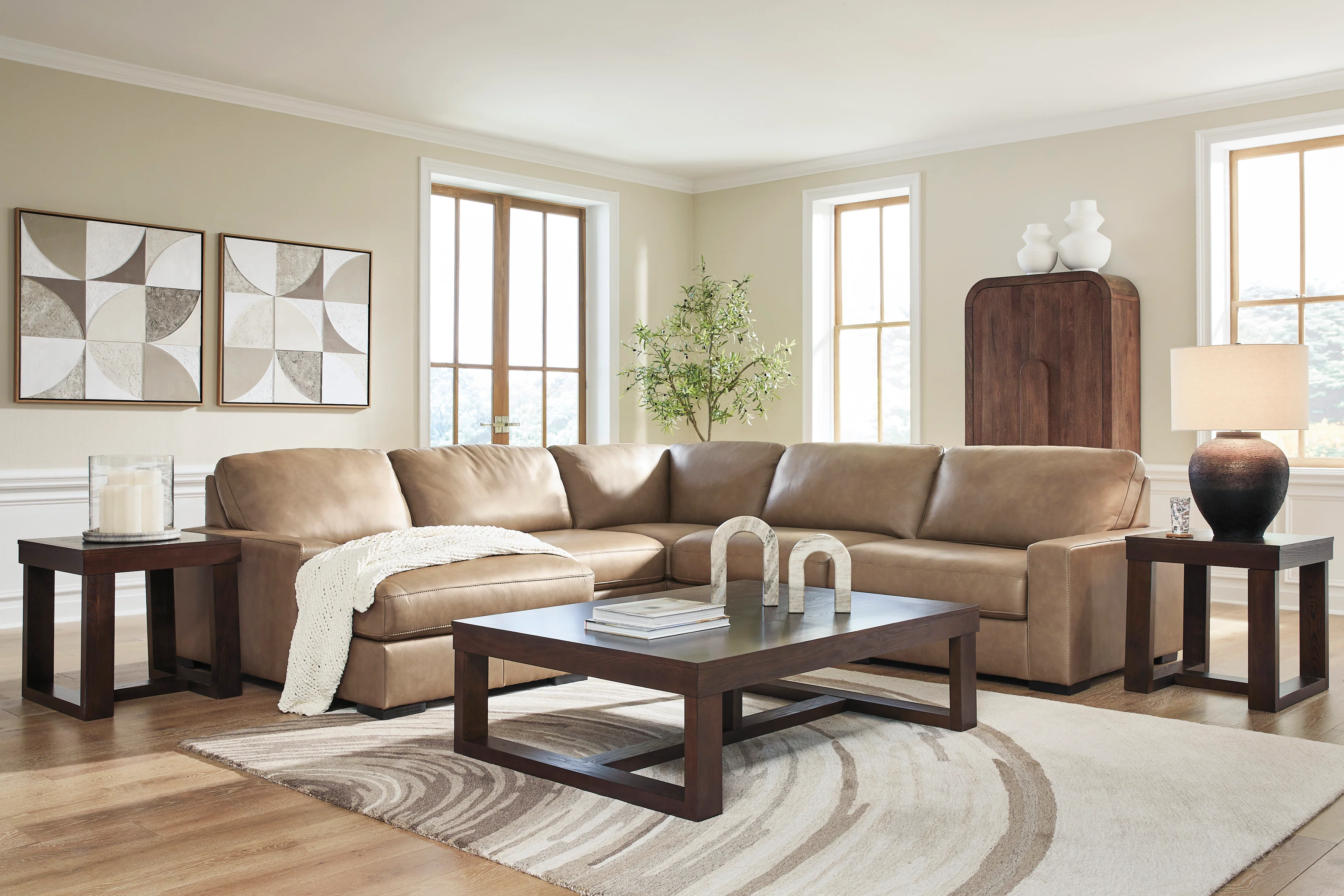 Veronella Sahara 5-Piece Sectional with Left Chaise - Image 2