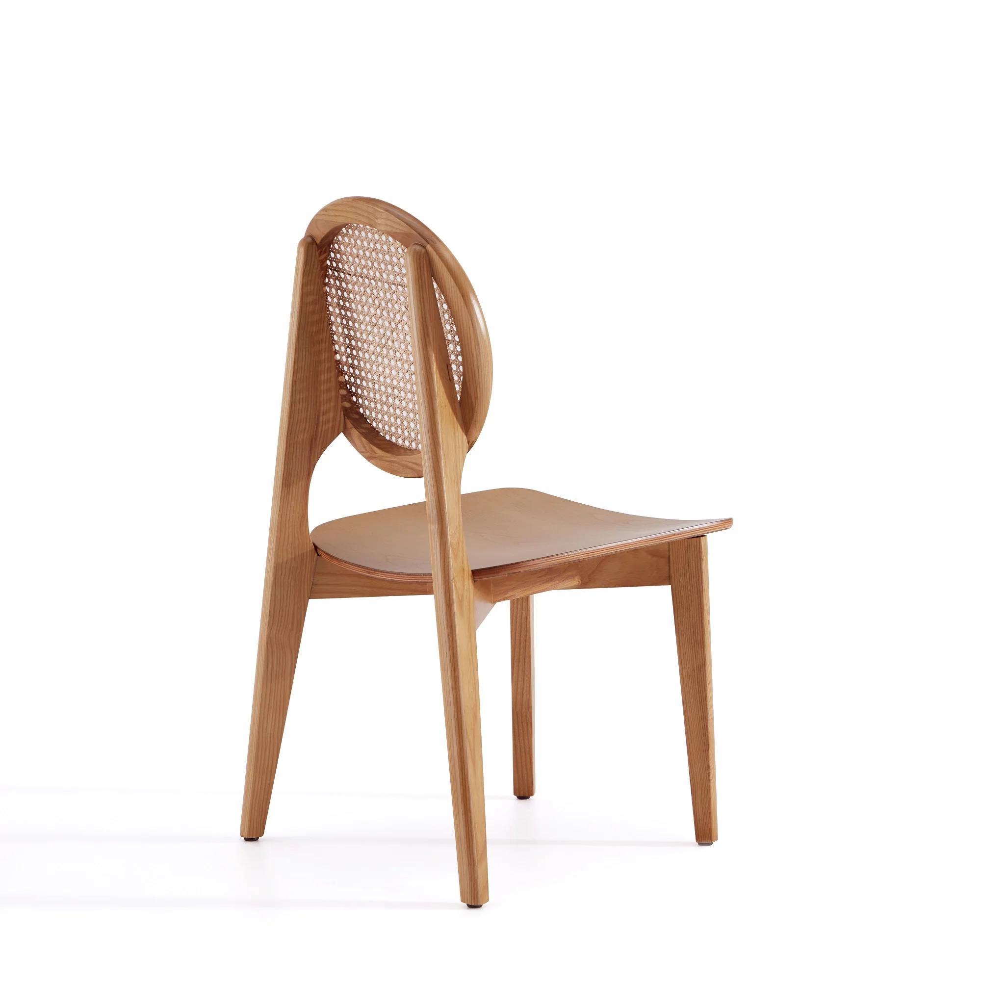 Versailles Round Dining Chair in Nature Cane (set of 2) - Image 6