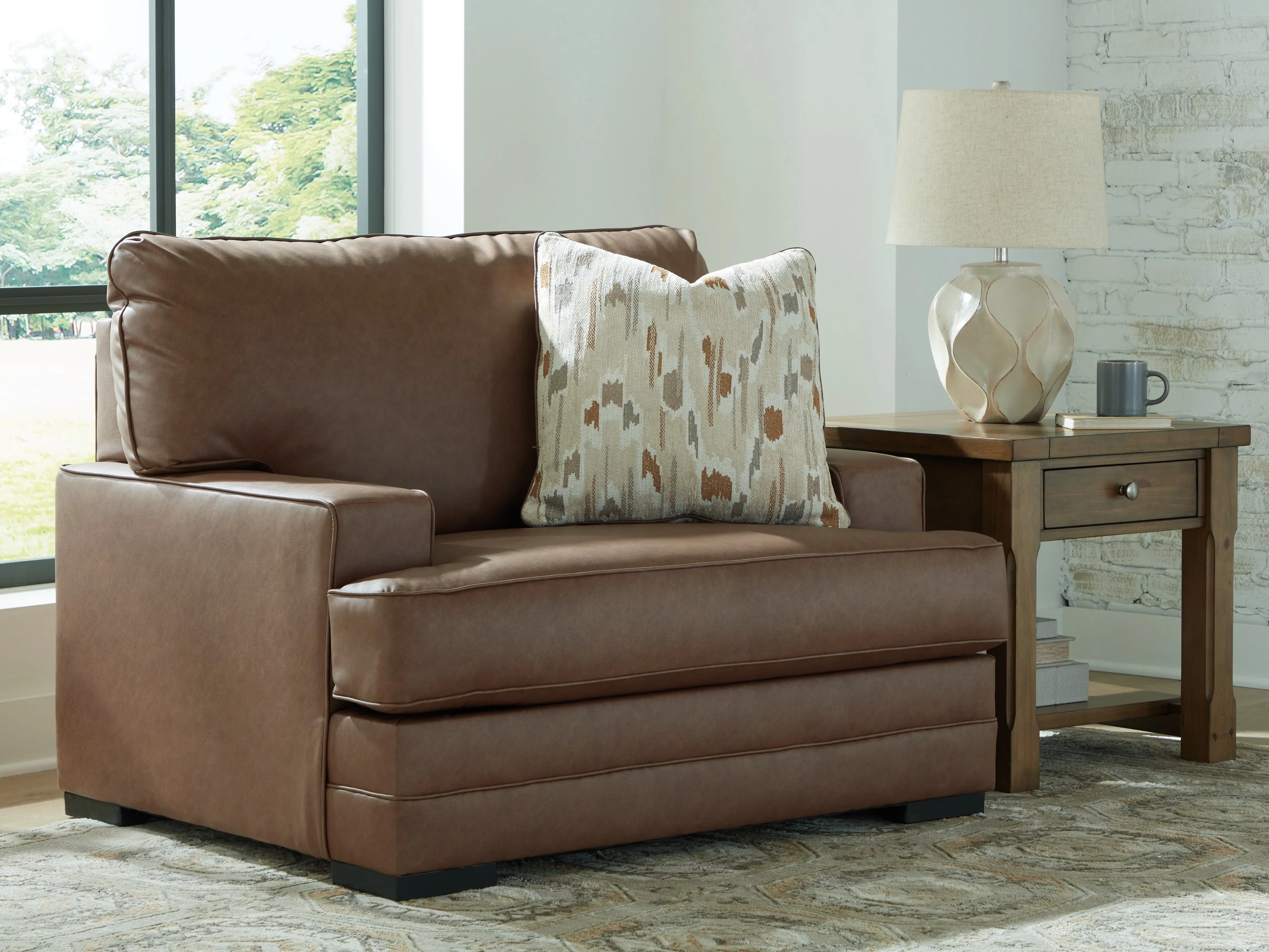 VillaCourt Caramel Chair and a Half (Online Special Price)