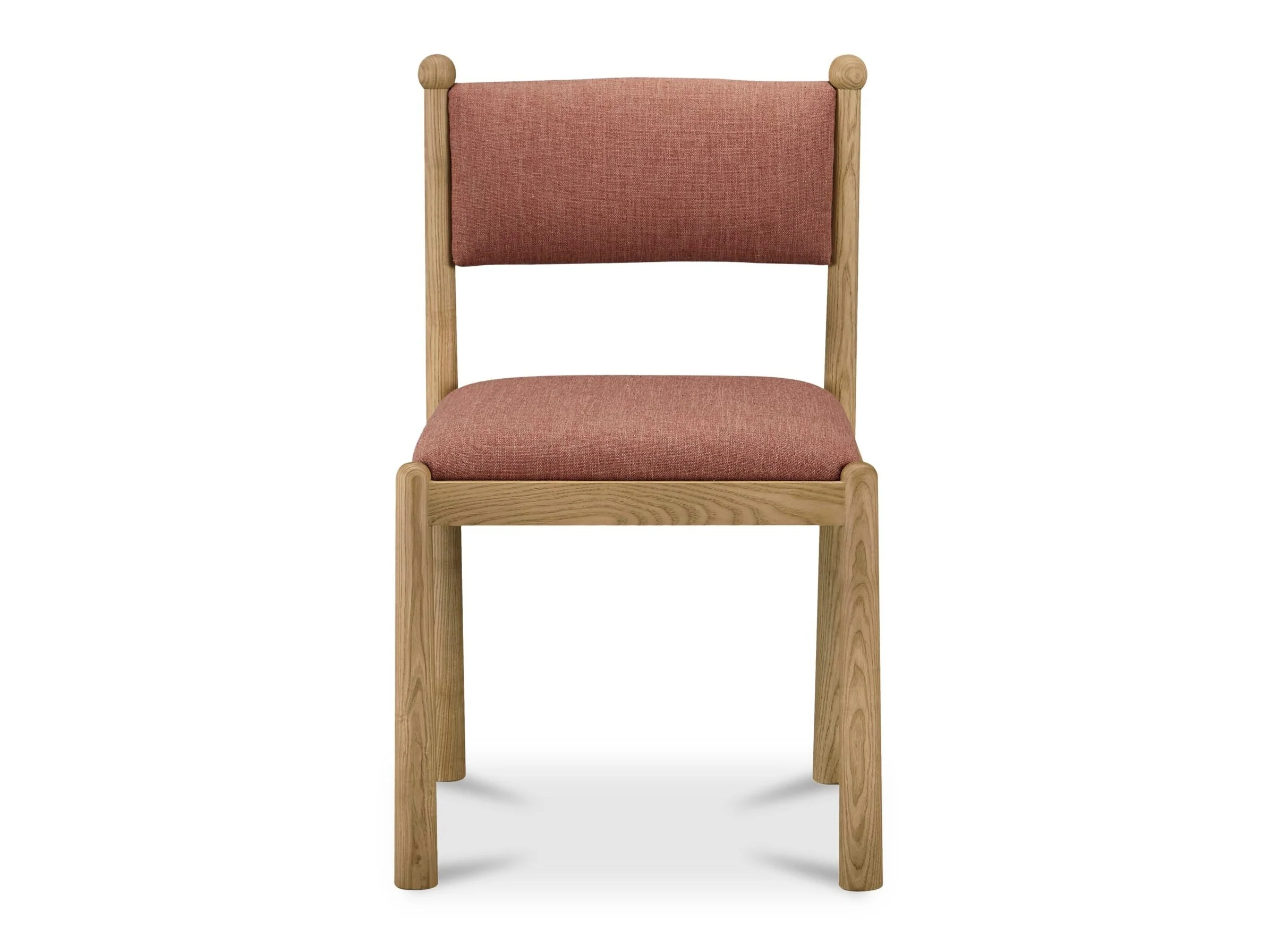 Villetta Deep Pink/Oak Stained Dining Chair (Set of 2) - Image 2