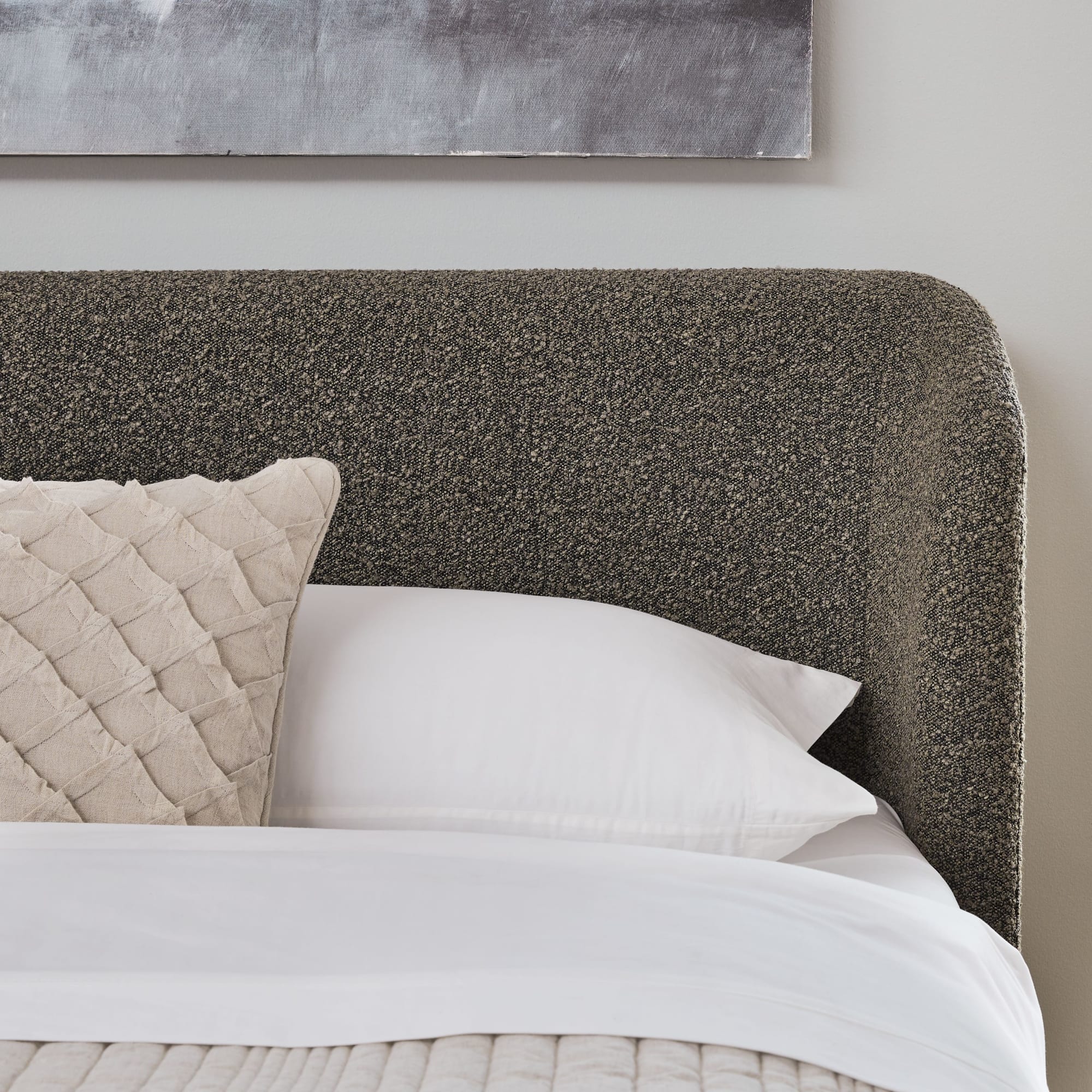 Virgil Kiki Pumpernickel Full Upholstered Platform Bed - Image 5