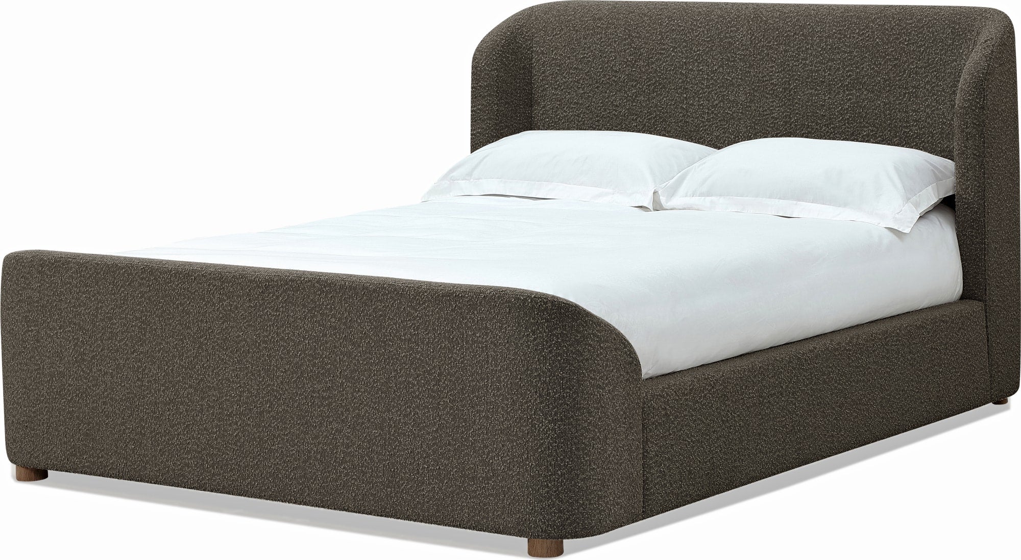 Virgil Kiki Pumpernickel King Upholstered Platform Bed - Image 6