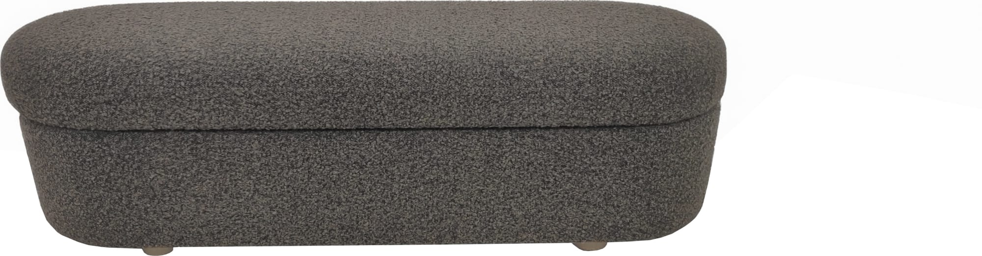 Virgil Kiki Pumpernickel Upholstered Hinged Storage Bench - Image 3