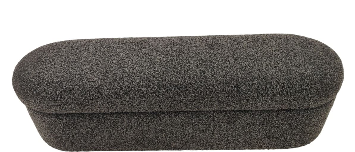 Virgil Kiki Pumpernickel Upholstered Hinged Storage Bench - Image 4