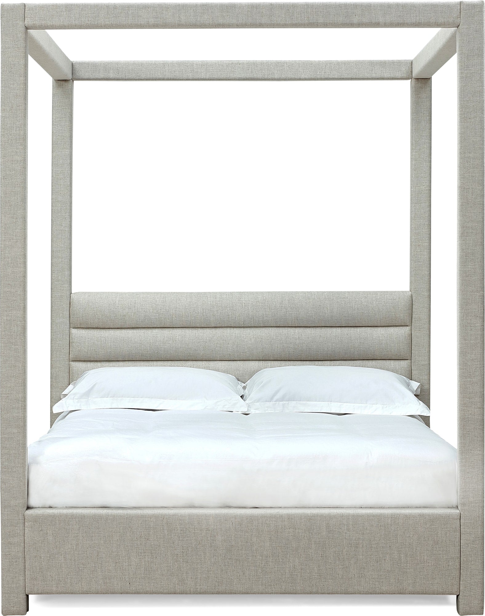 Virgil Rockford Turtle Dove Full Upholstered Canopy Bed - Image 7
