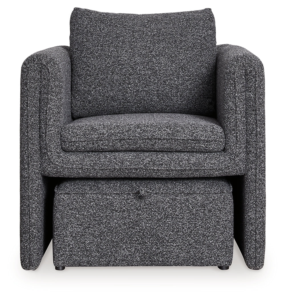 Vreni Charcoal/Black Accent Chair - Image 4