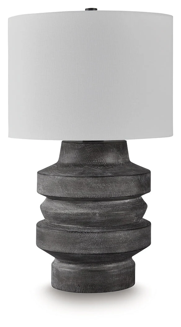 Wahida Distressed Black Poly Table Lamp (Online Special Price) - Image 2