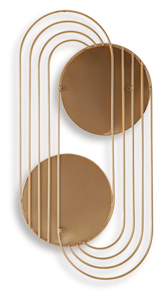 Warrenley Gold Finish Accent Mirror - Image 4
