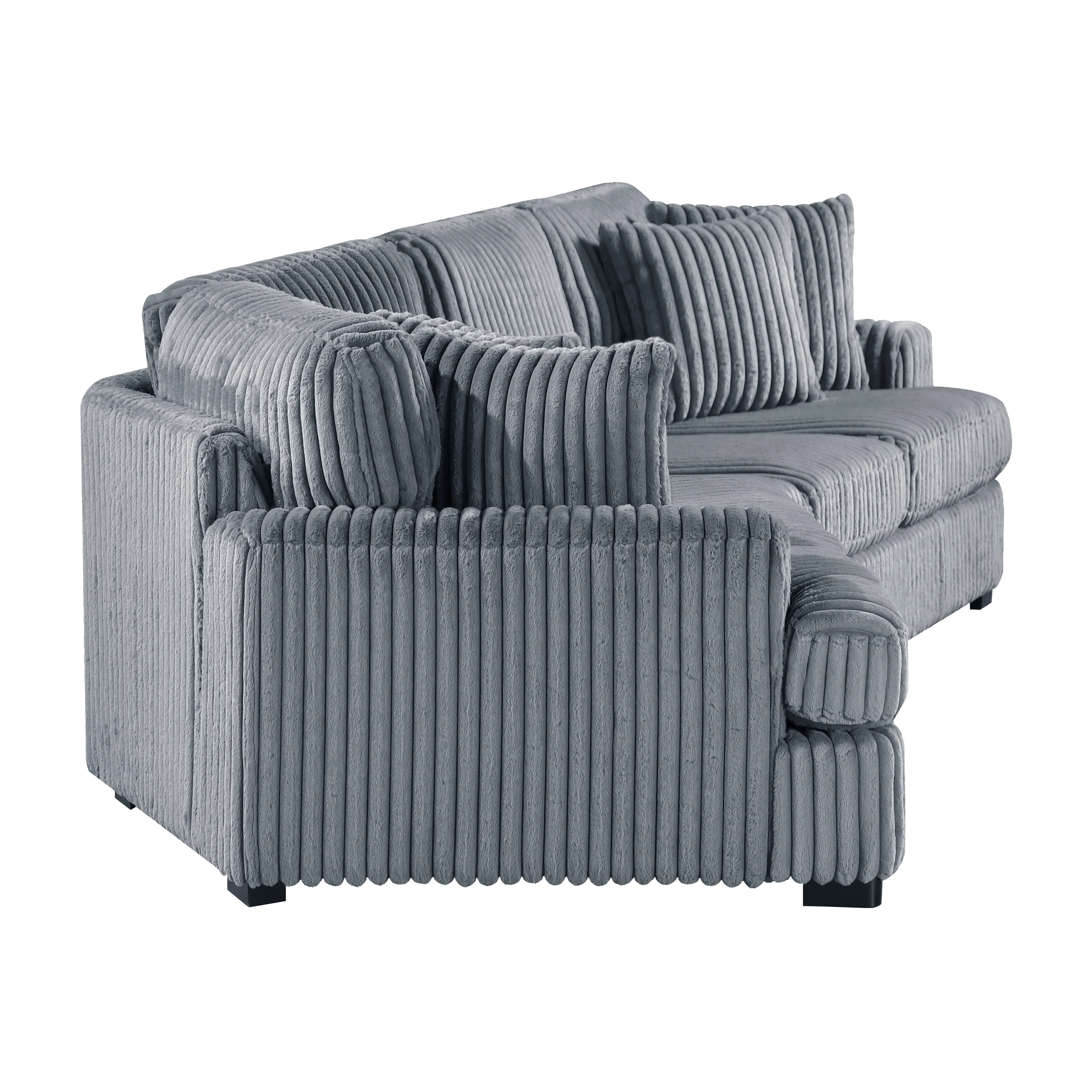 Warwick Gray 2-Piece Sectional with Left Cuddler - Image 3