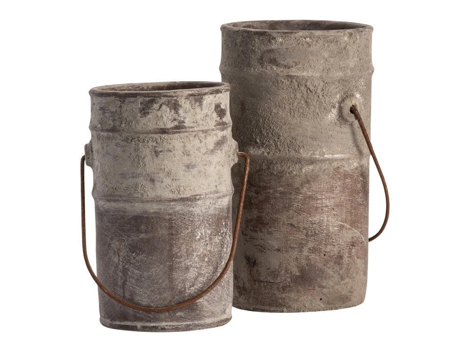 Water Rust Water Pails (Set of 2)