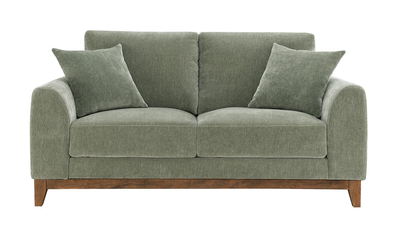 Watton Olive Green Loveseat - Image 5