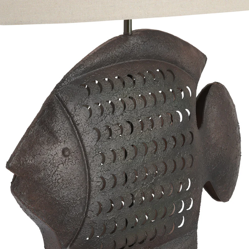 Wavetail Brown/Black Table Lamp - Image 2