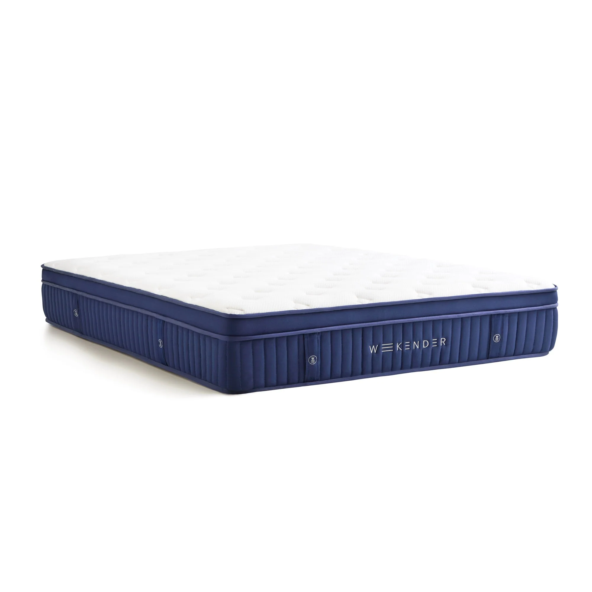 Weekender Blue/White Twin 11" Euro Top Hybrid Mattress - Image 2