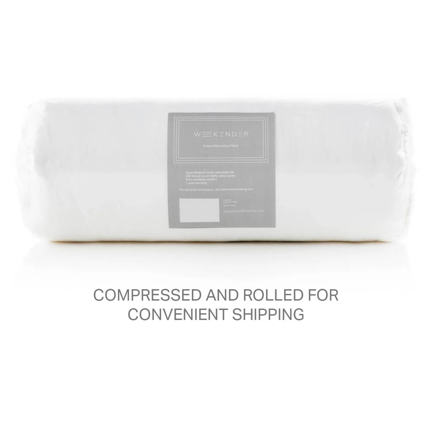 Weekender White/Blue Standard Down Alternative Pillow (2-Pack) - Image 6